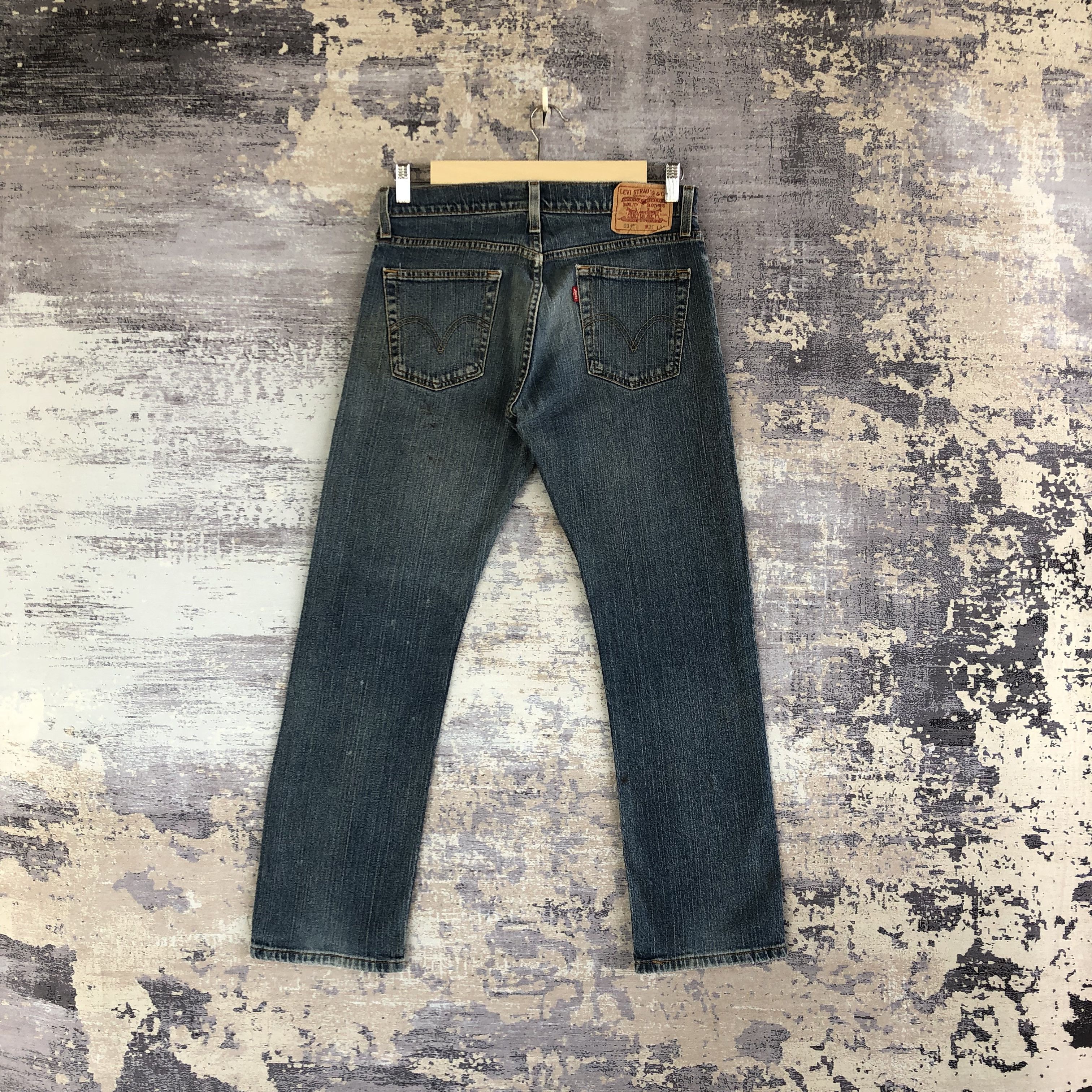 Levi's Vintage Y2k Levis 514 Faded Jeans Levi's Slim Straight Denim Size US 30 / EU 46 - 2 Thumbnail