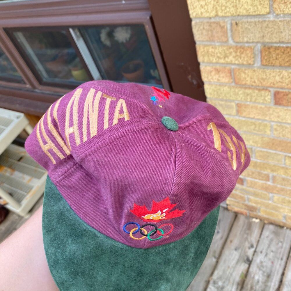 USA Olympics Vintage 1996 Atlanta Olympics Embroidered Hat Velvet Size ONE SIZE - 3 Thumbnail