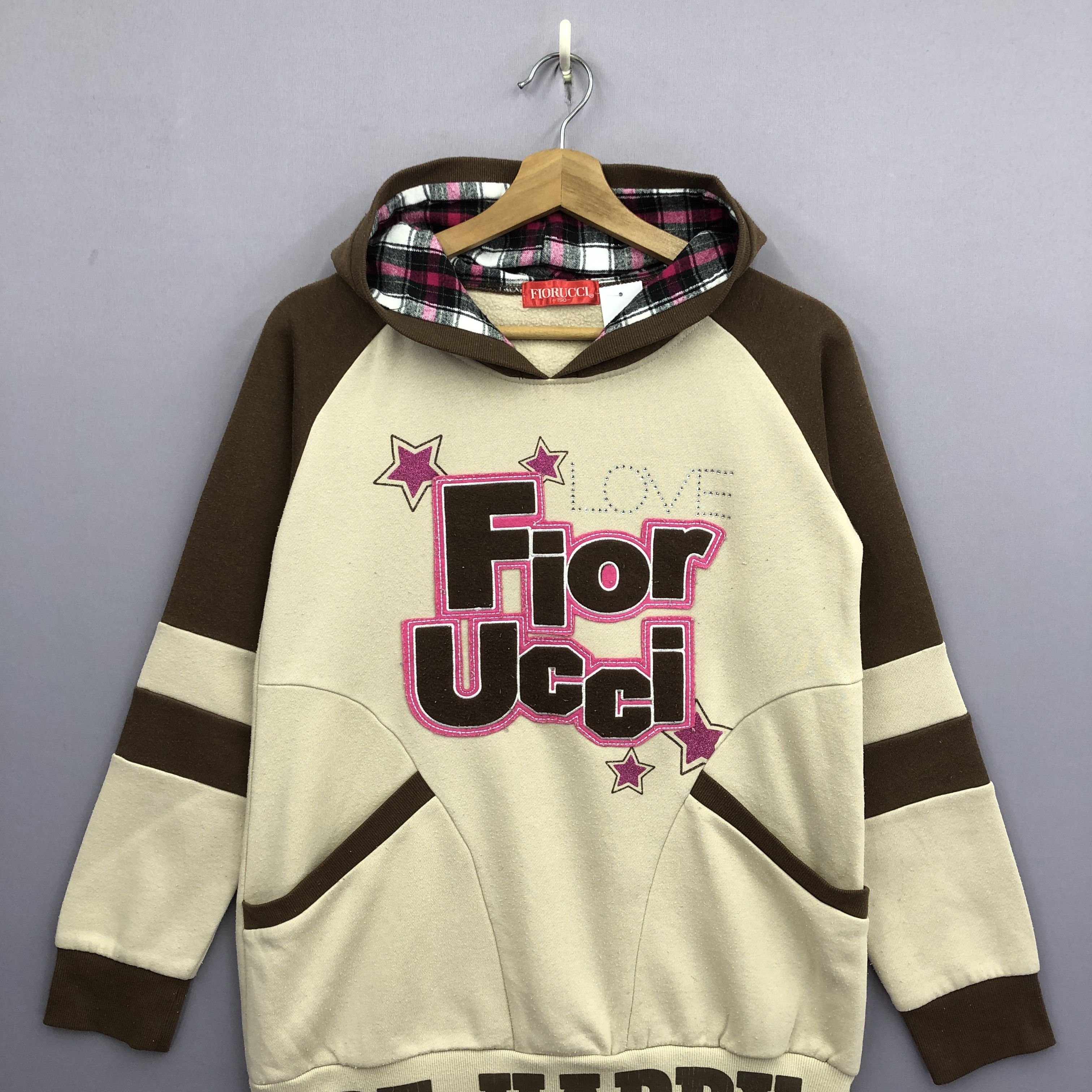Fiorucci × Vintage Vintage Fiorucci Hoodie Sweater Fiorucci Hooded Sweatshirt Size S / US 4 / IT 40 - 4 Thumbnail
