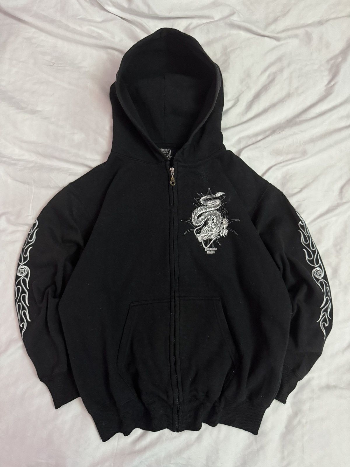 If Six Was Nine Y2K Sukajan Japan Dragon Pull Over Hoodie Size US M / EU 48-50 / 2 - 5 Thumbnail