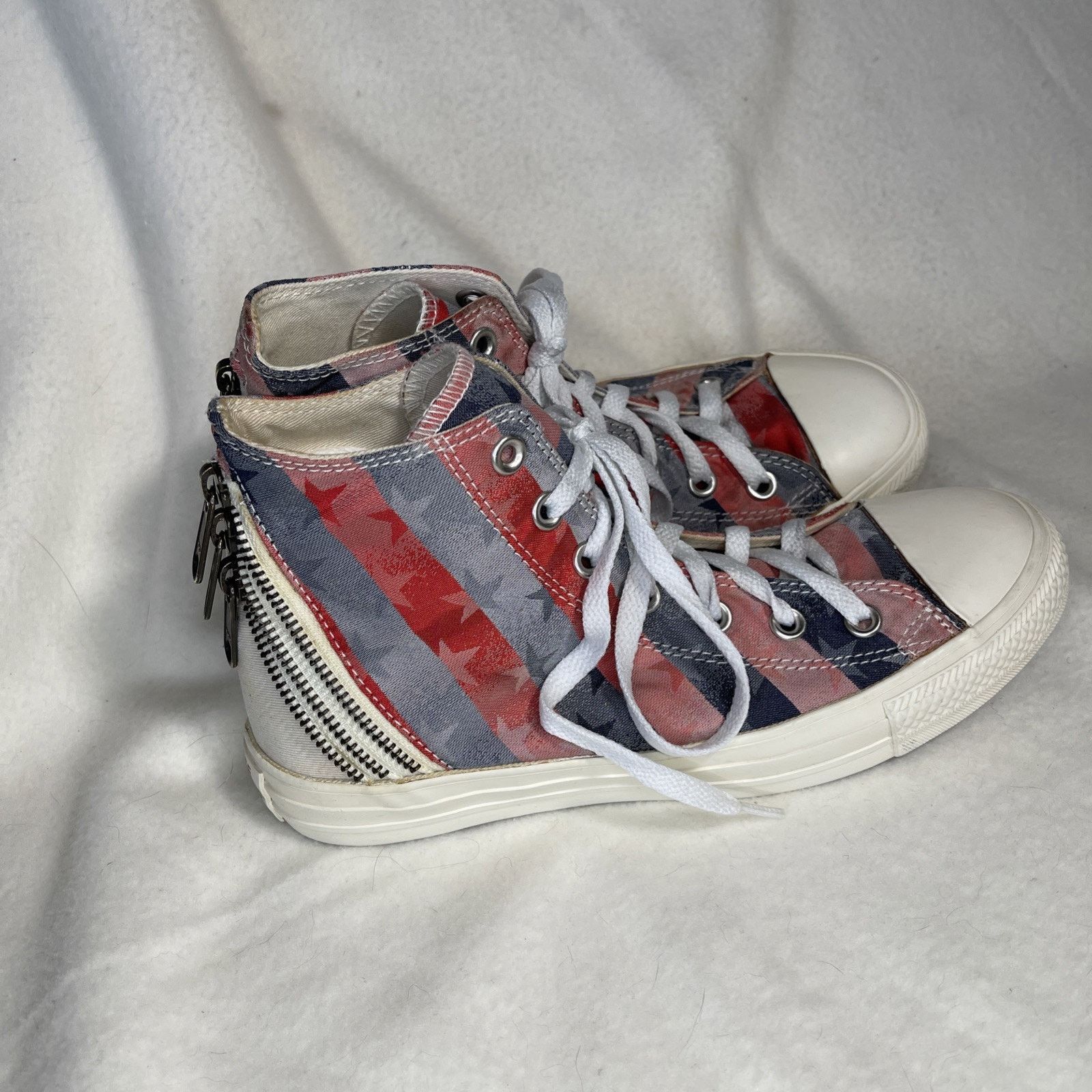 Converse Converse American Flag Hi Top Red White Blue US M-8/W10 Size US 10 / IT 40 - 3 Thumbnail