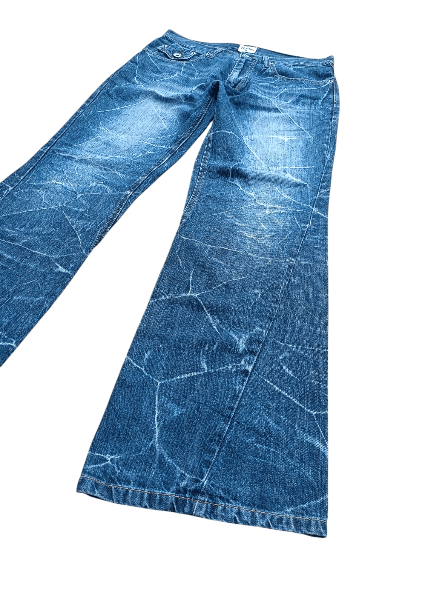 Japanese Brand FLARED 💥 JAPANESE BRAND NYLAUS ANGEL WING EMBROIDERY DENIM Size US 32 / EU 48 - 13 Thumbnail