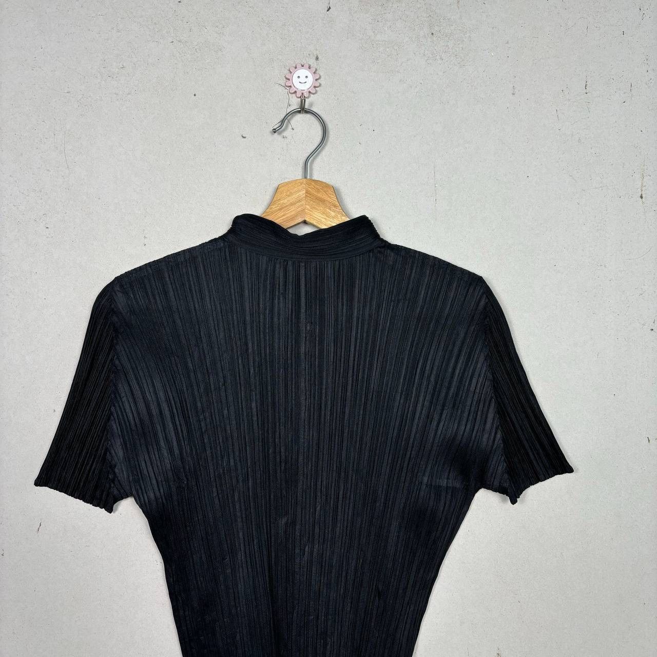 Pleats Please Issey Miyake PLEATS PLEASE ISSEY MIYAKE Black Plisse Mock Neck Top 3 Size US M / EU 48-50 / 2 - 5 Thumbnail