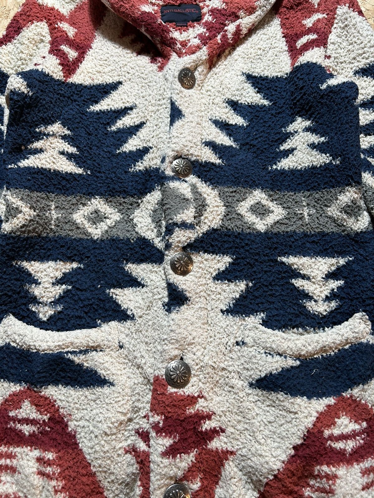 Japanese Brand Anti Ballistic Navajo Aztec Chimayo Fleece Size US M / EU 48-50 / 2 - 4 Thumbnail