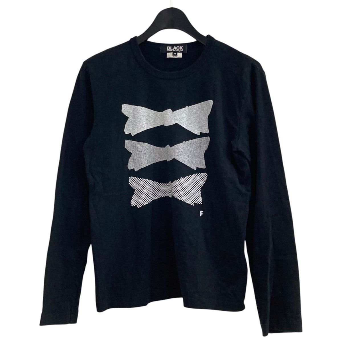 Comme des Garcons × Comme des Garcons Black Bowtie Long Sleeve Tee Size M / US 6-8 / IT 42-44 - 1 Thumbnail