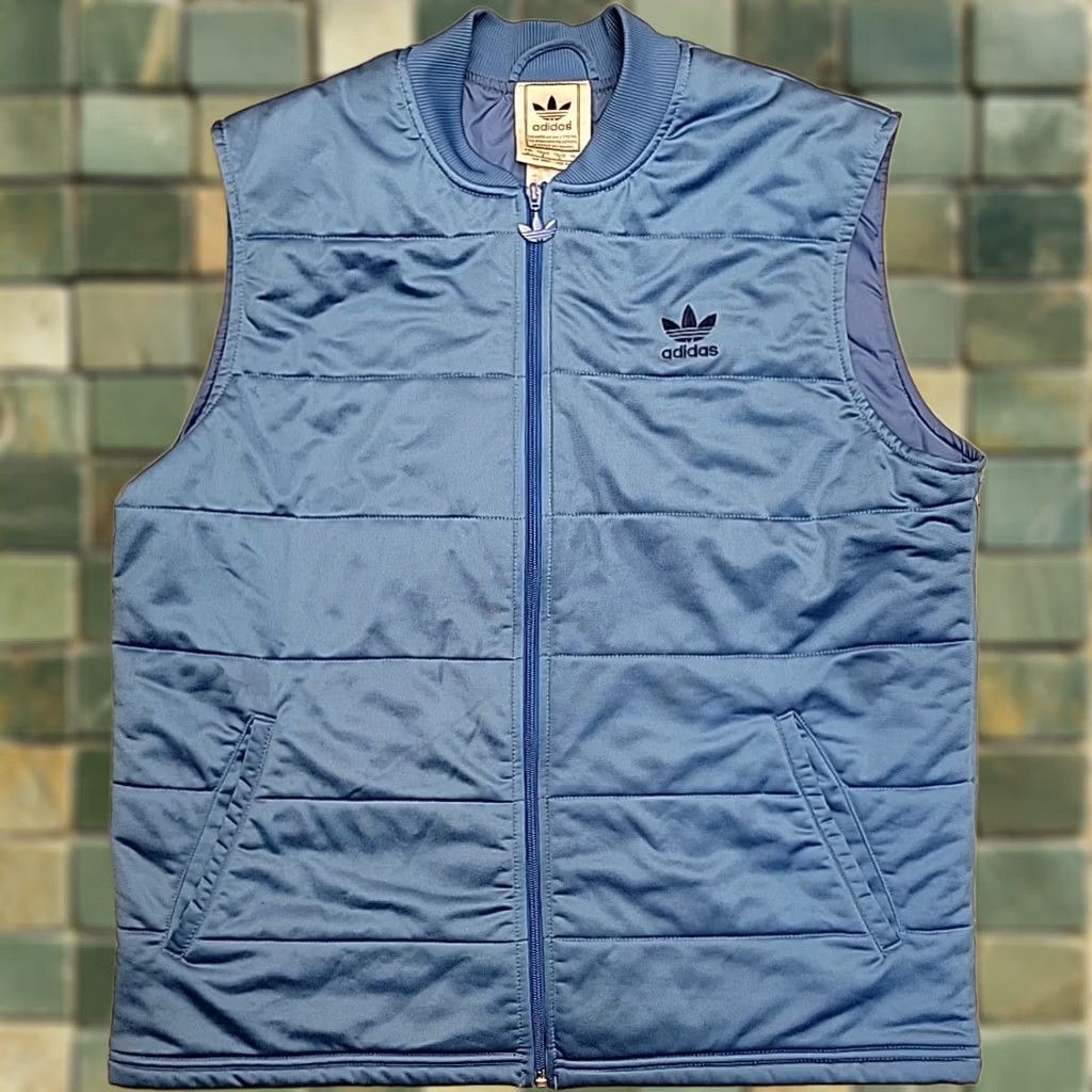 Adidas Adidas Vest Mens L Blue Trefoil Puffer Vintage Streetwear Y2K Retro Vest Mens L Blue Trefoil Puffer Vintage Streetwear Y2K Retro Size US L / EU 52-54 / 3 - 1 Thumbnail