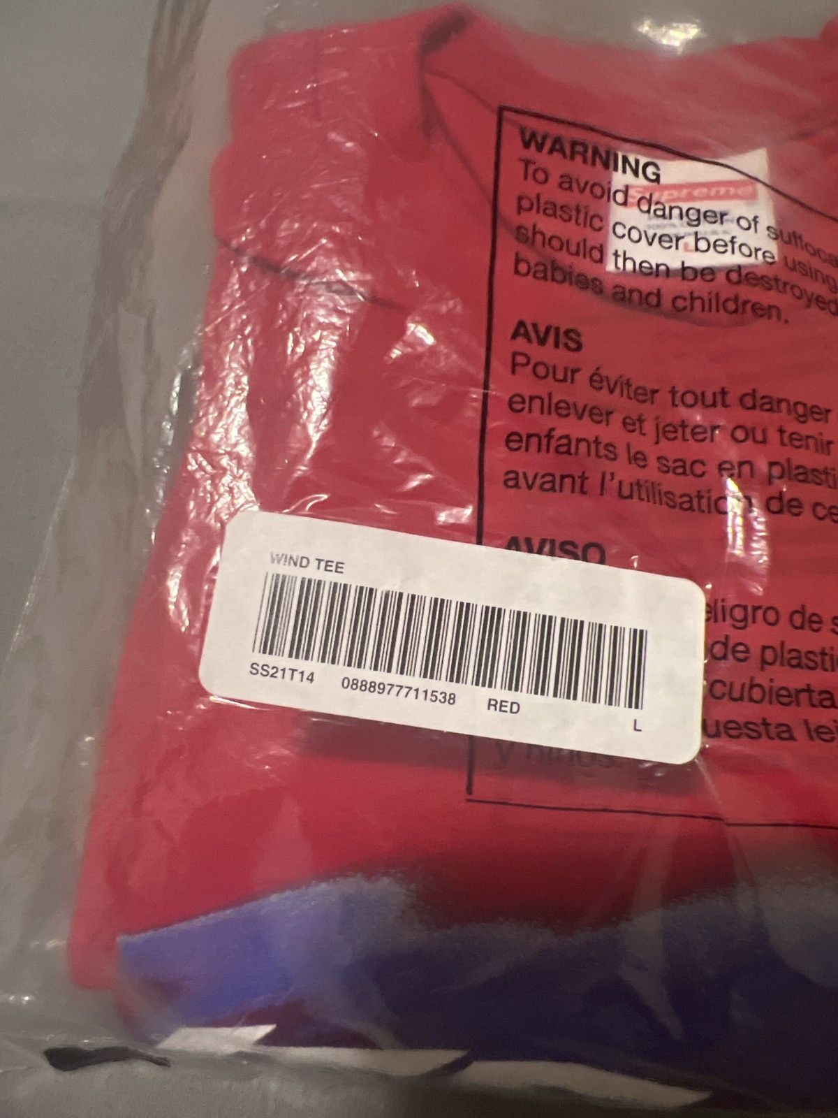 Supreme Supreme Wind Tee Size US L / EU 52-54 / 3 - 2 Thumbnail