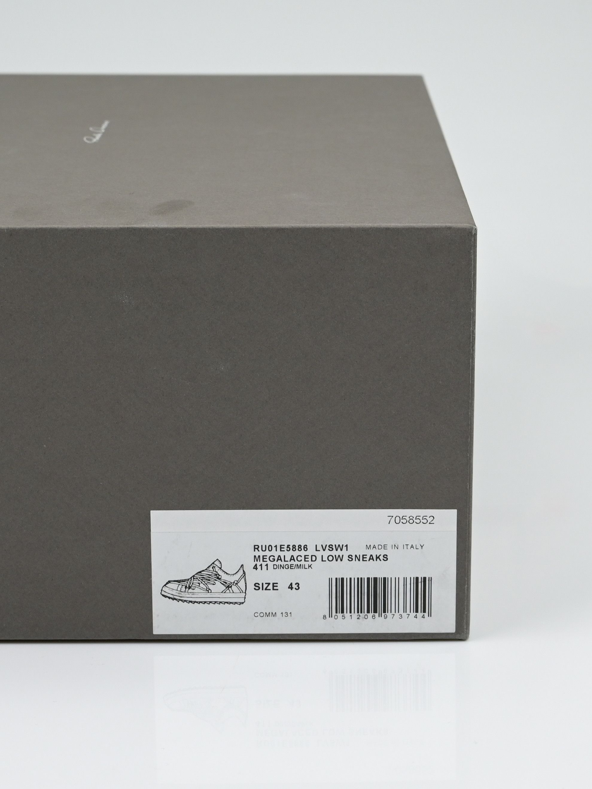 Rick Owens Megalace Suede Low Top Ramones Size US 10 / EU 43 - 18 Thumbnail