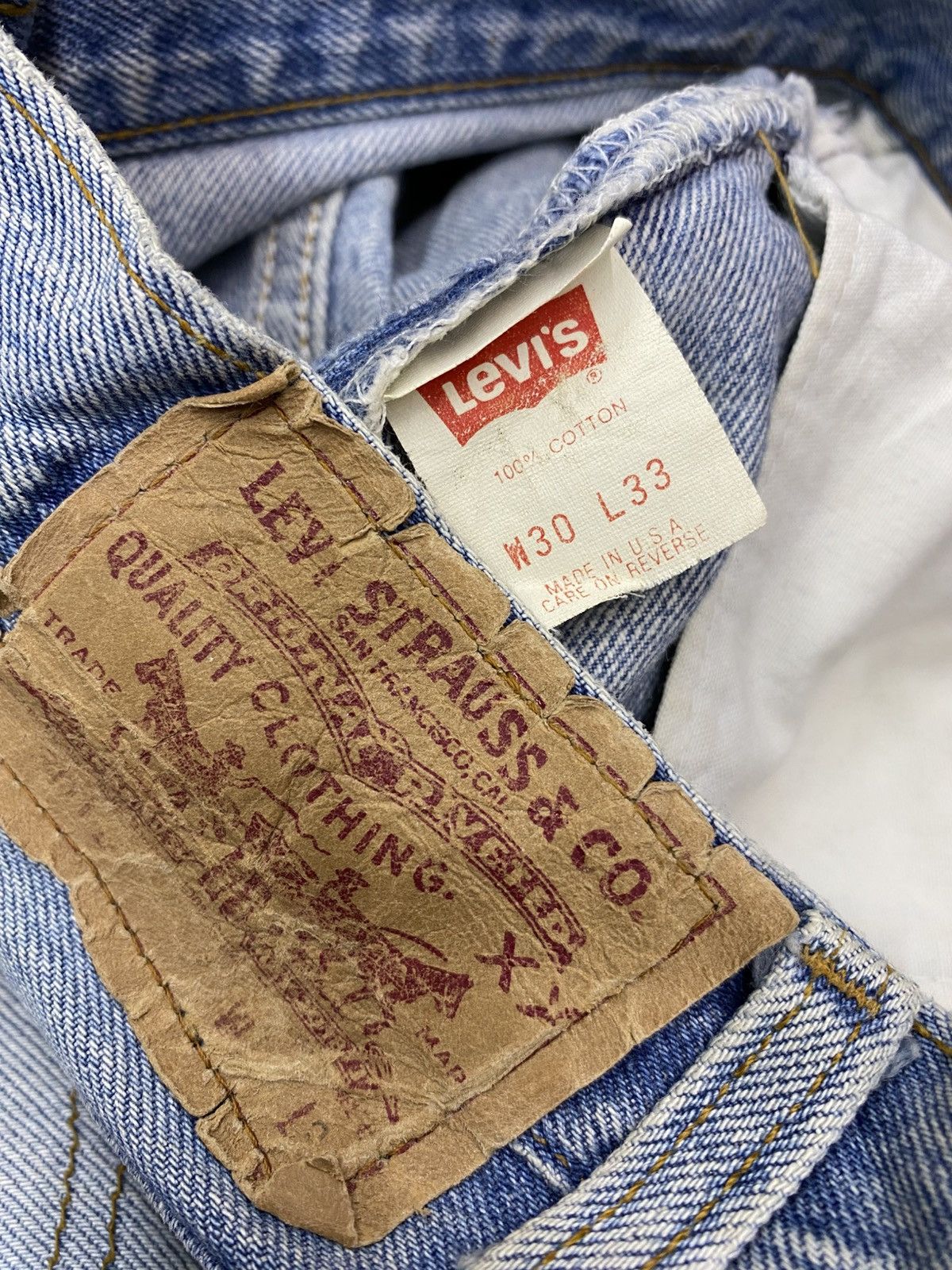 Jean × Levi's × Vintage rare levis 501 USA blue jeans pant Size US 28 / EU 44 - 8 Thumbnail