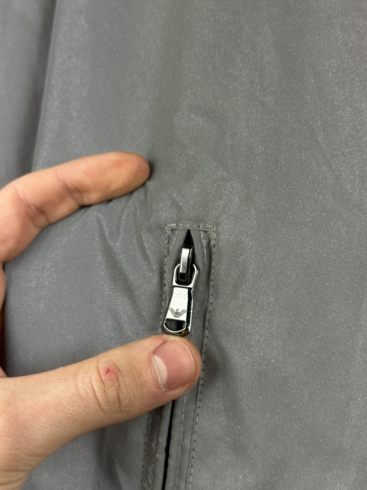 Armani × Emporio Armani Emporio Armani Reflective Zip Up Jacket Size US L / EU 52-54 / 3 - 7 Thumbnail