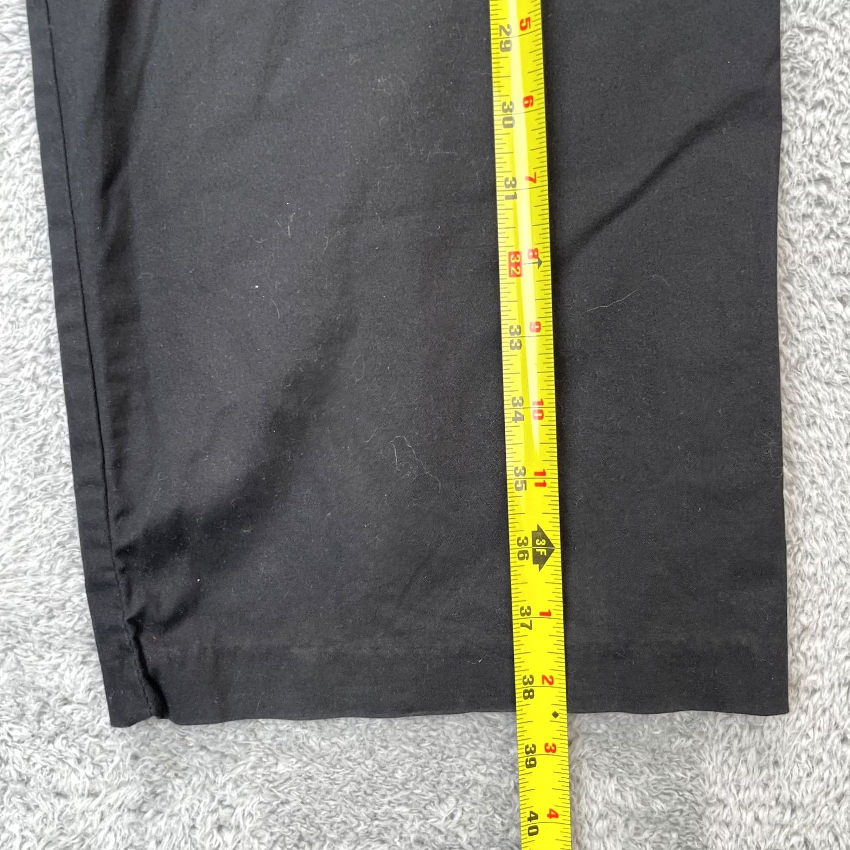 Dickies Dickies Pants Women 18P Black Relaxed Straight Leg Twill Cotton Stretch Workwear Pants Size 40" / US 18 - 5 Thumbnail