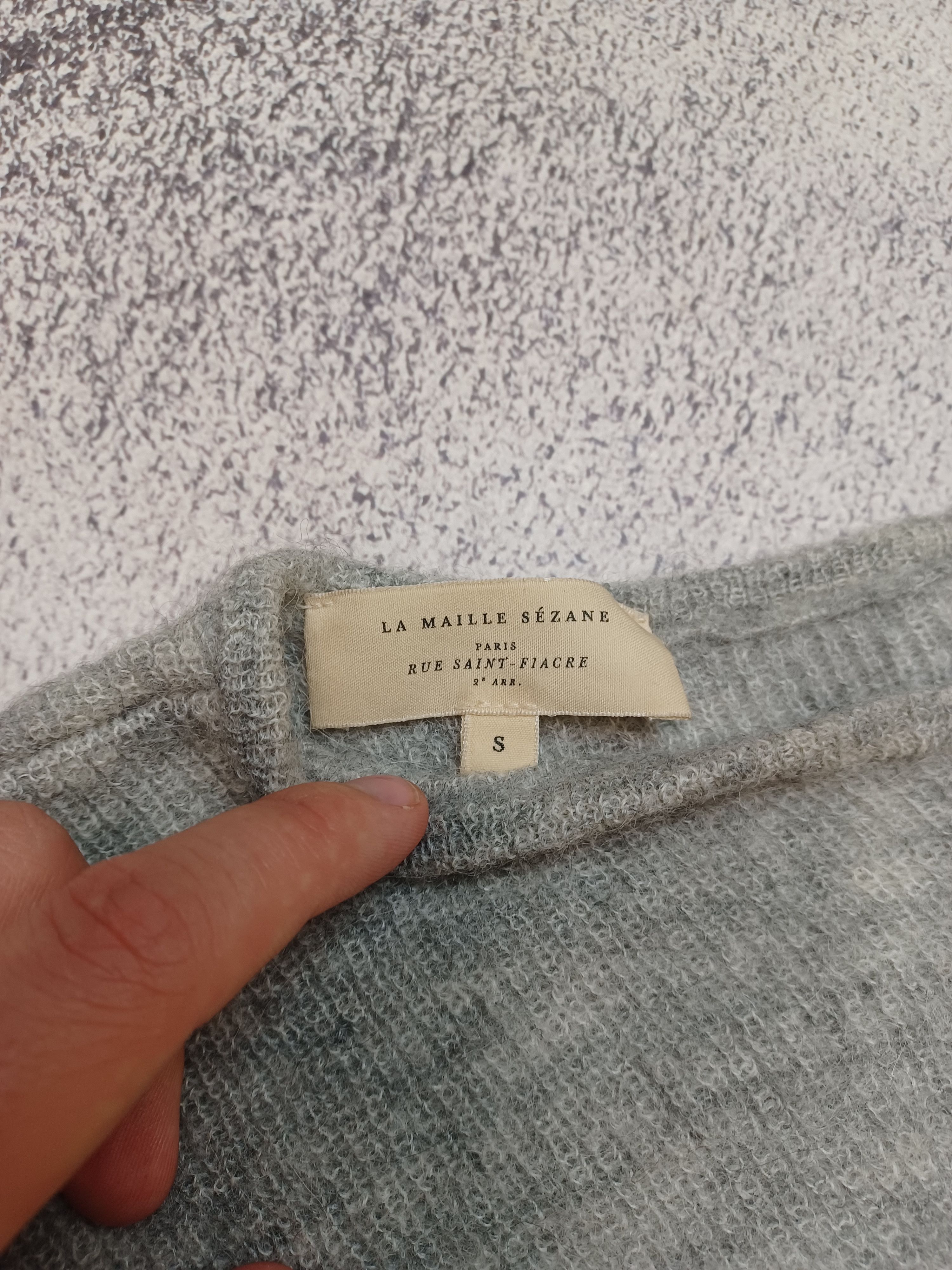 Sezane Sézane “La Maille” Grey Knit Cardigan – Size S Size S / US 4 / IT 40 - 7 Thumbnail