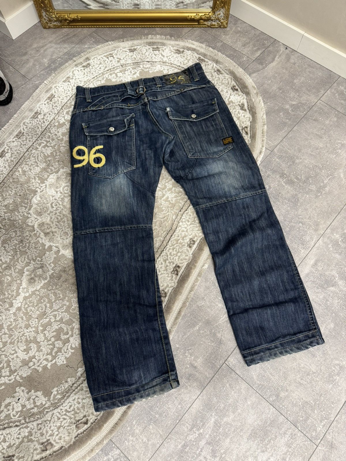 G-Star CRAZY AVANTGARDE G STAR RAW DENIM WASHED JAPAN JEANS Y2K Size US 34 / EU 50 - 9 Thumbnail