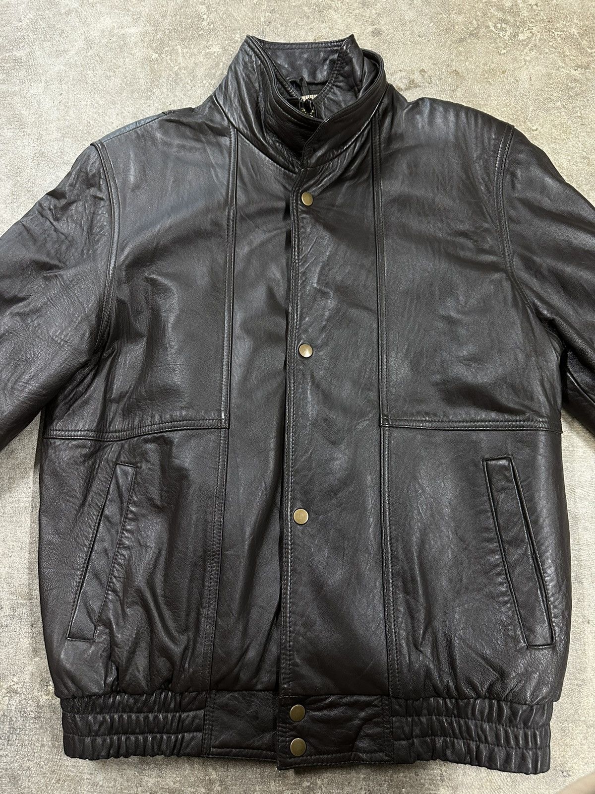 Chaps Ralph Lauren Vintage 90s Chaps Ralph Lauren Brown Leather Jacket Size US M / EU 48-50 / 2 - 6 Thumbnail