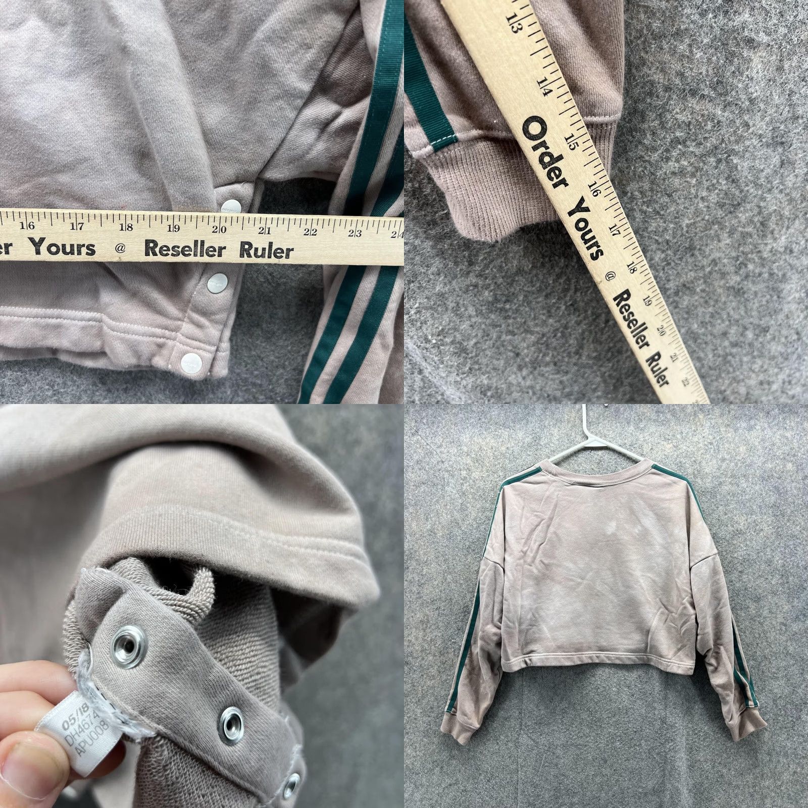 Adidas VINTAGE Adidas Sweater Women Small Trefoil Green Crewneck Sweatshirt Pullover Cropped Size S / US 4 / IT 40 - 8 Thumbnail