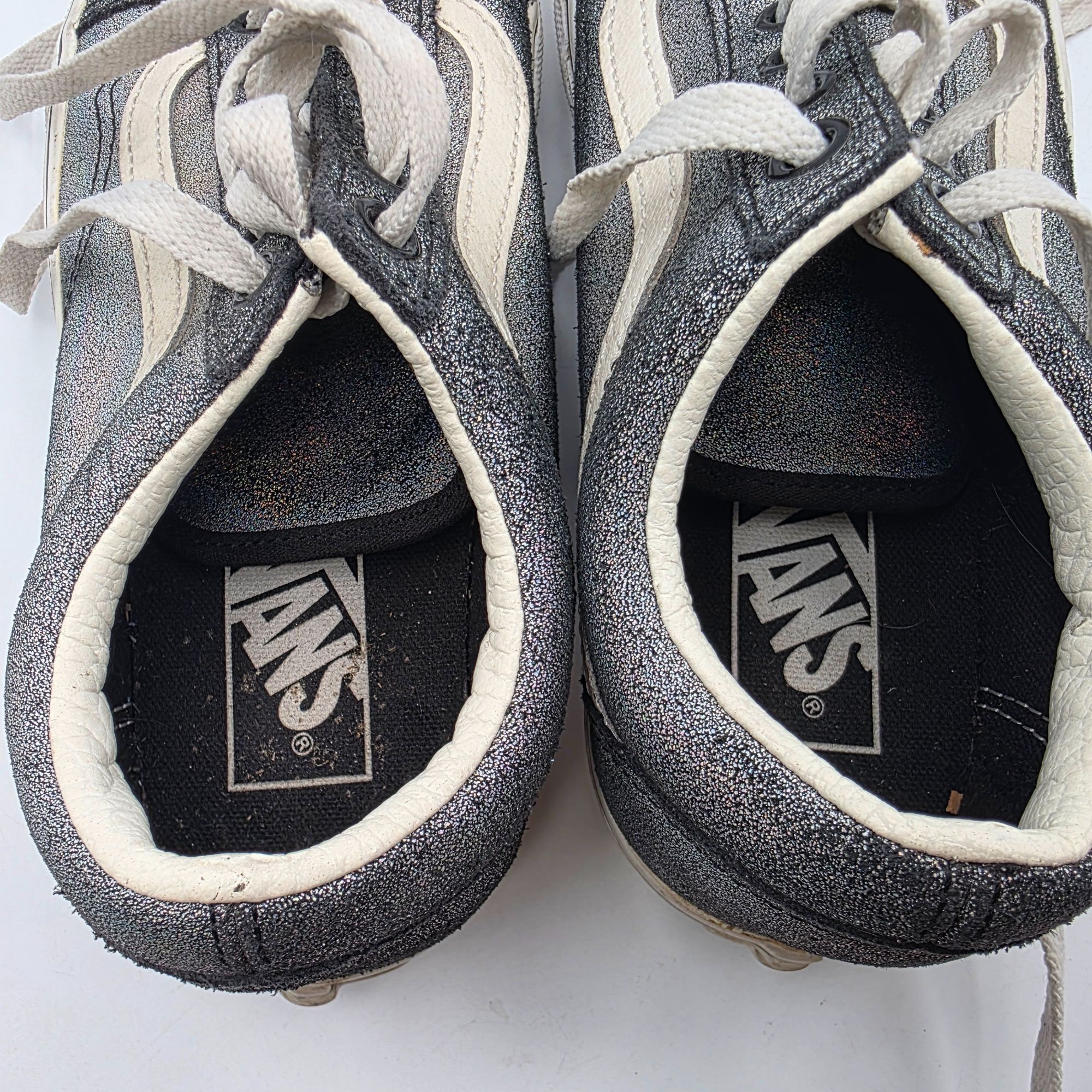 Vans Vans Old Skool Prism Womens Size 6.5 Silver Glitter Casual S Size US 6.5 / IT 36.5 - 9 Thumbnail