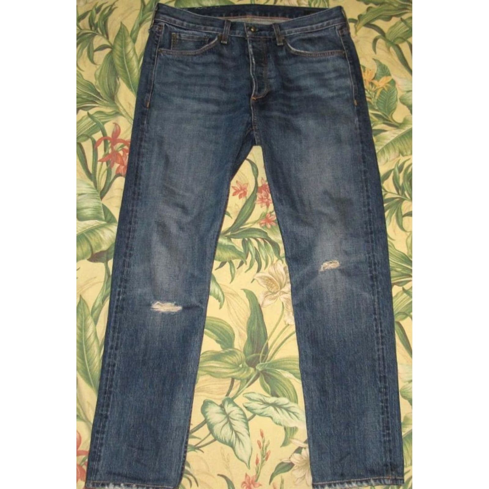 Rag & Bone RAG & BONE Denim Jeans Straight 32 x 30 Blue Men Regular Inseam 30 Slim Fit Redwood 2 Redwood Fit 2 Slim Fit Denim Jeans 32 x 30 Size US 32 / EU 48 - 3 Thumbnail