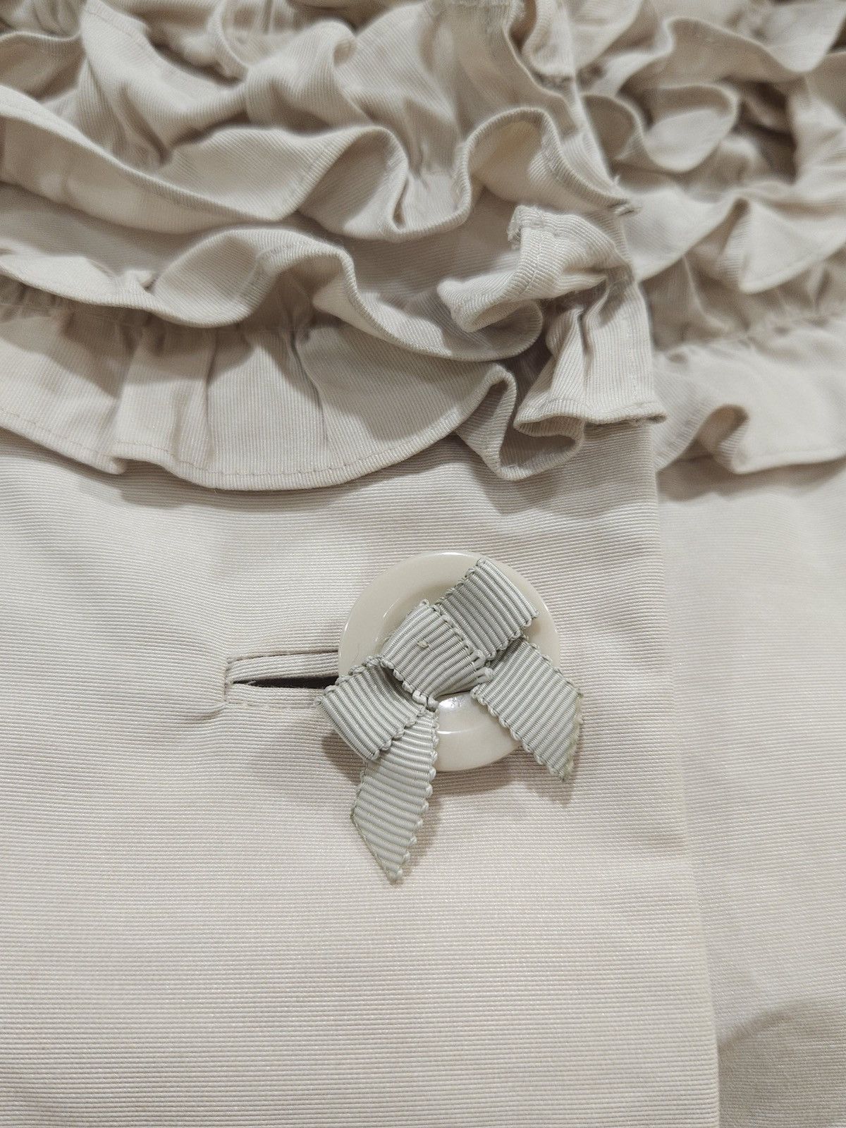 Kate Spade KATE SPADE Boat Neck Ruffled Bow Button A-Line Coat/Top Size S / US 4 / IT 40 - 8 Thumbnail