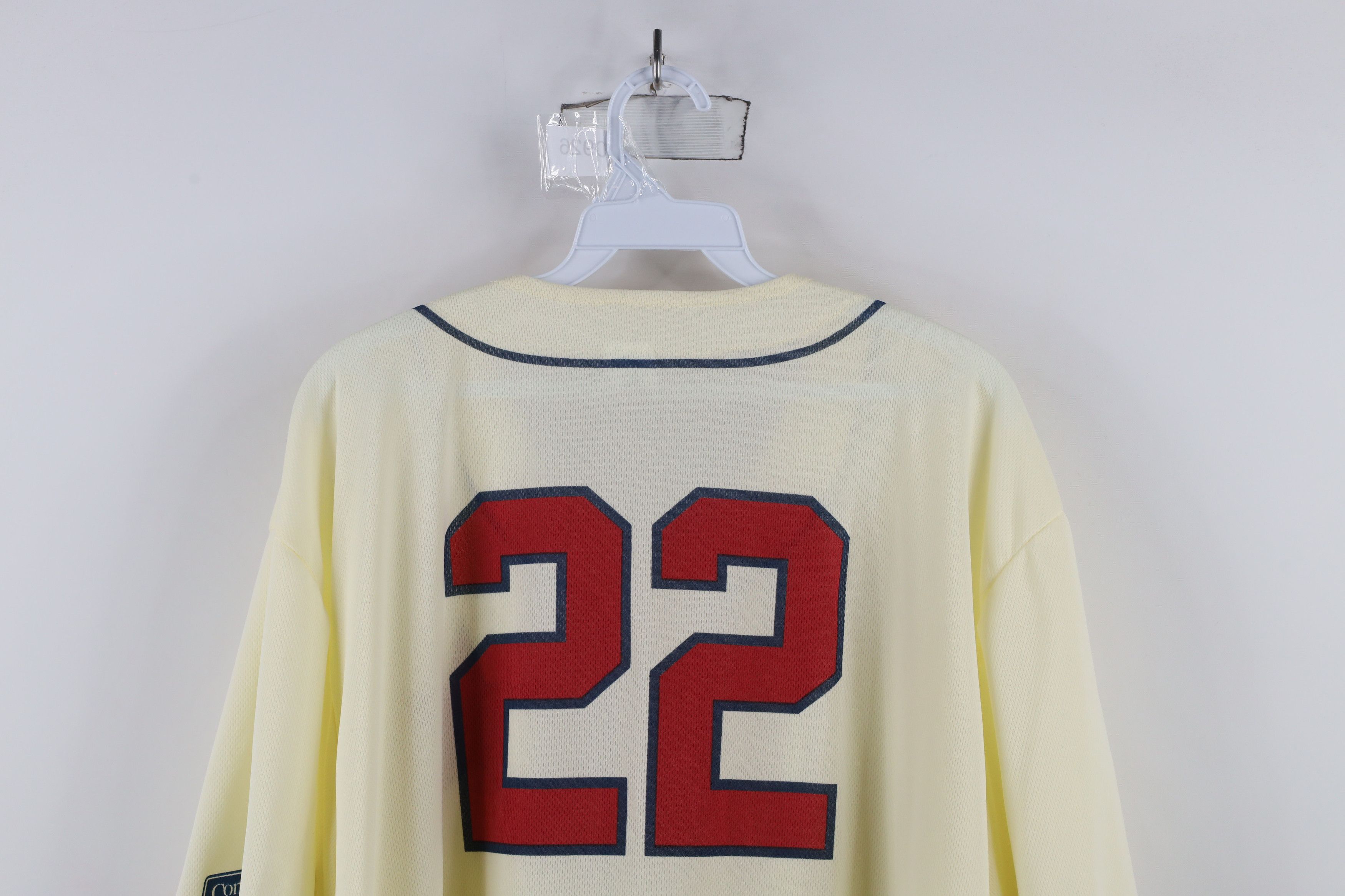 Vintage Vintage Y2K Detroit Stars Baseball Jersey Cream Polyester Size US XXL / EU 58 / 5 - 10 Thumbnail