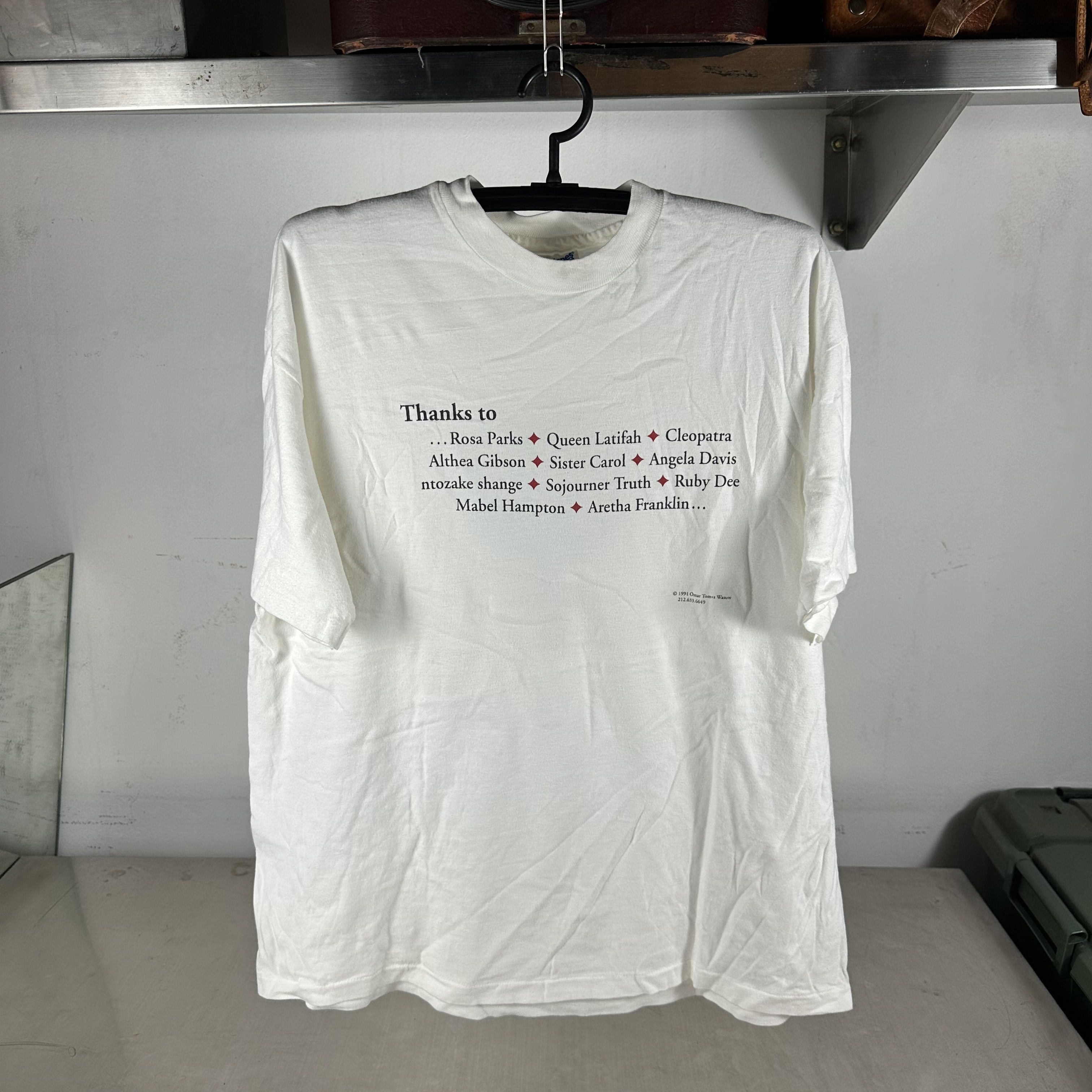 Vintage 1991 Thanks Influential African American Women History Tee Size US XL / EU 56 / 4 - 1 Thumbnail