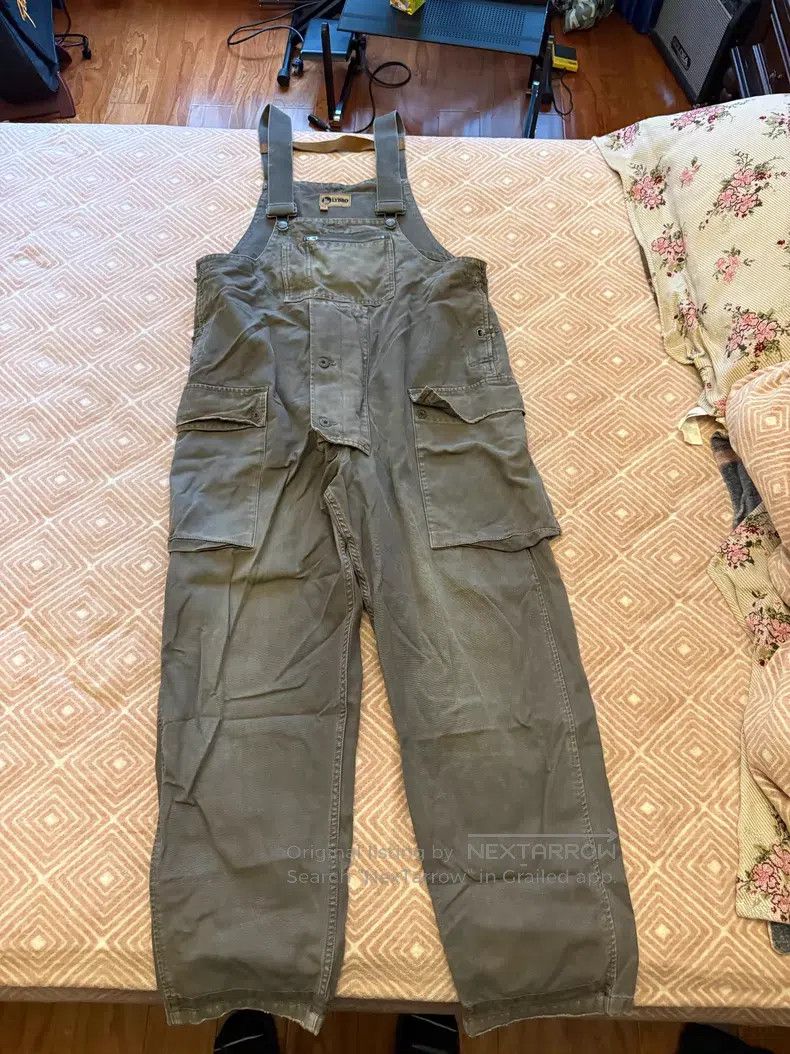 Nigel Cabourn Nigel Cabourn Bib Overalls Washed Grey Size US 36 / EU 52 - 1 Thumbnail