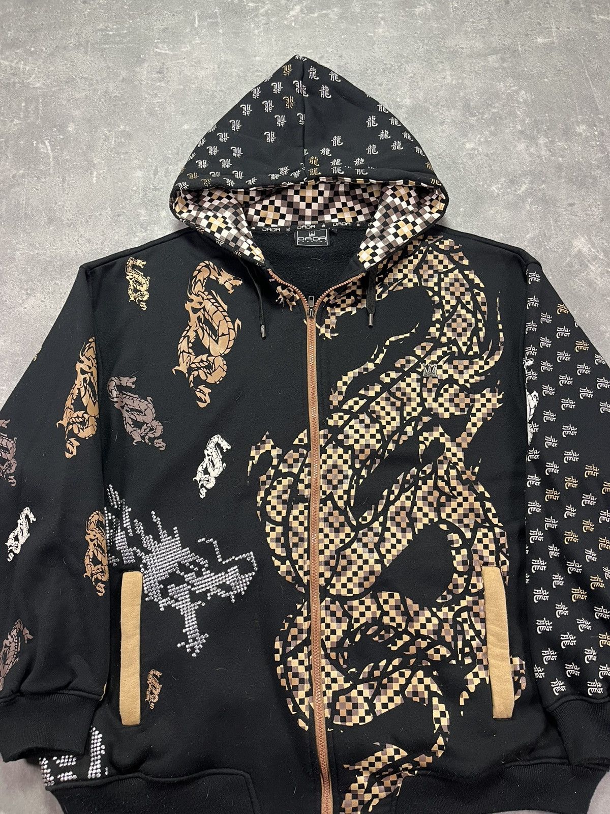 Damani Dada Dada Supreme Dragon Japanese Themes AOP Baggy Zip Hoodie XL Size US XL / EU 56 / 4 - 7 Thumbnail