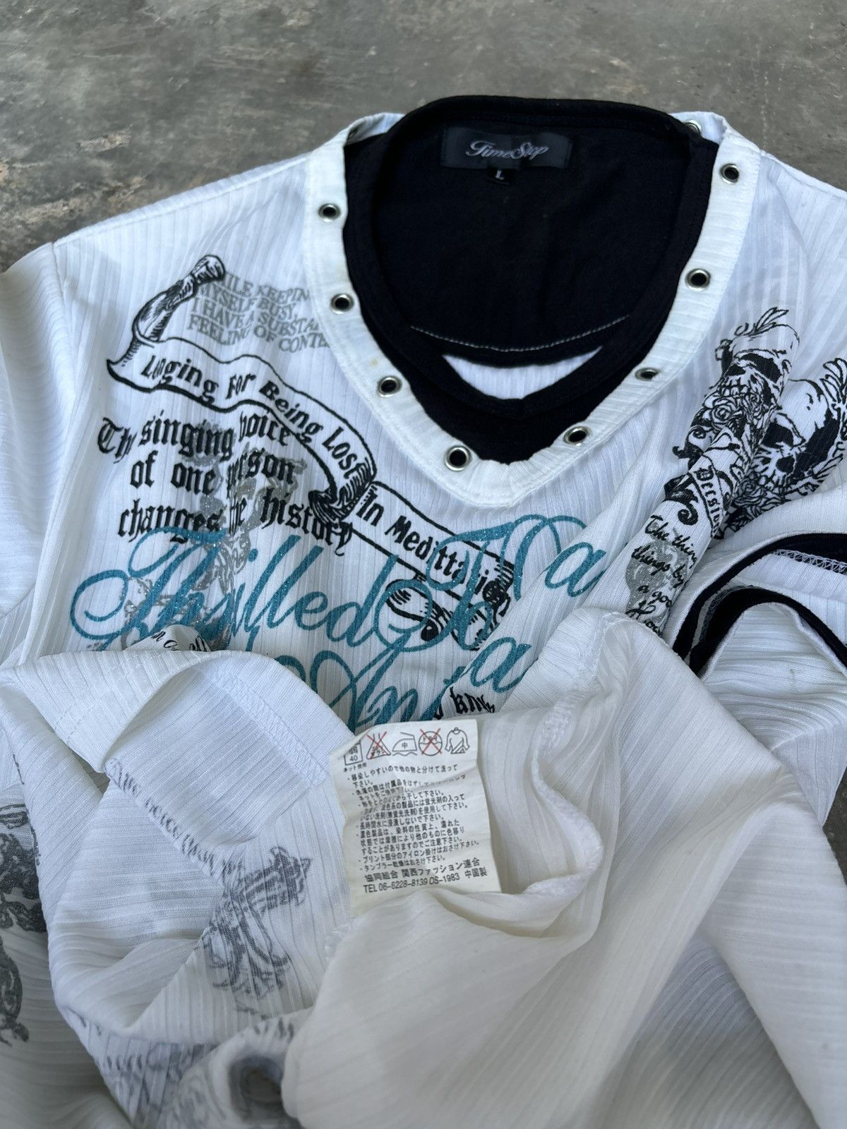 Hysteric Glamour Y2k Poem Gime Step Ifwixwasnine Punk Style Tshirt Size US L / EU 52-54 / 3 - 6 Thumbnail