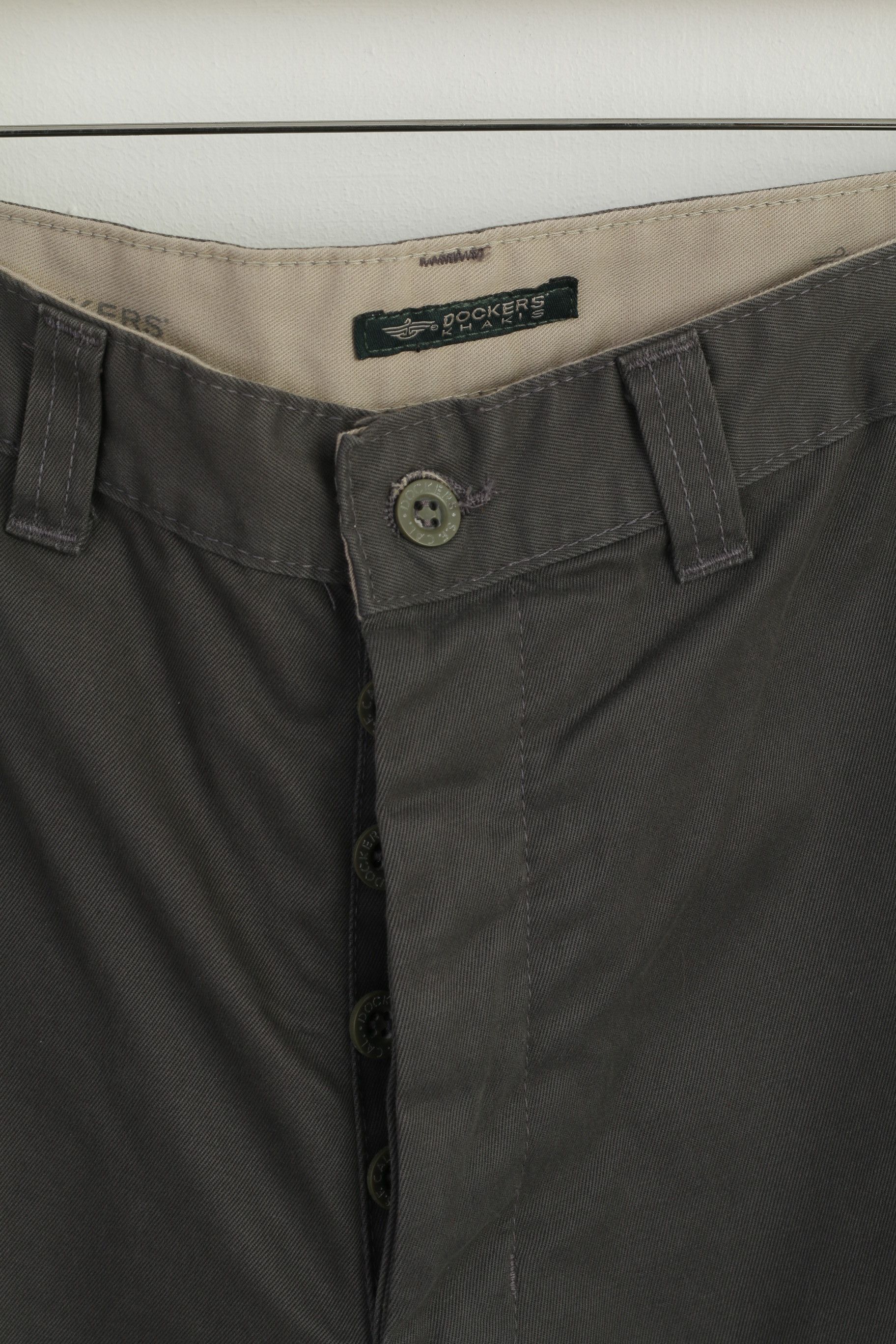 Dockers Dockers Khakis Men 32 Trousers Gray Straight 8806 Size US 32 / EU 48 - 3 Thumbnail