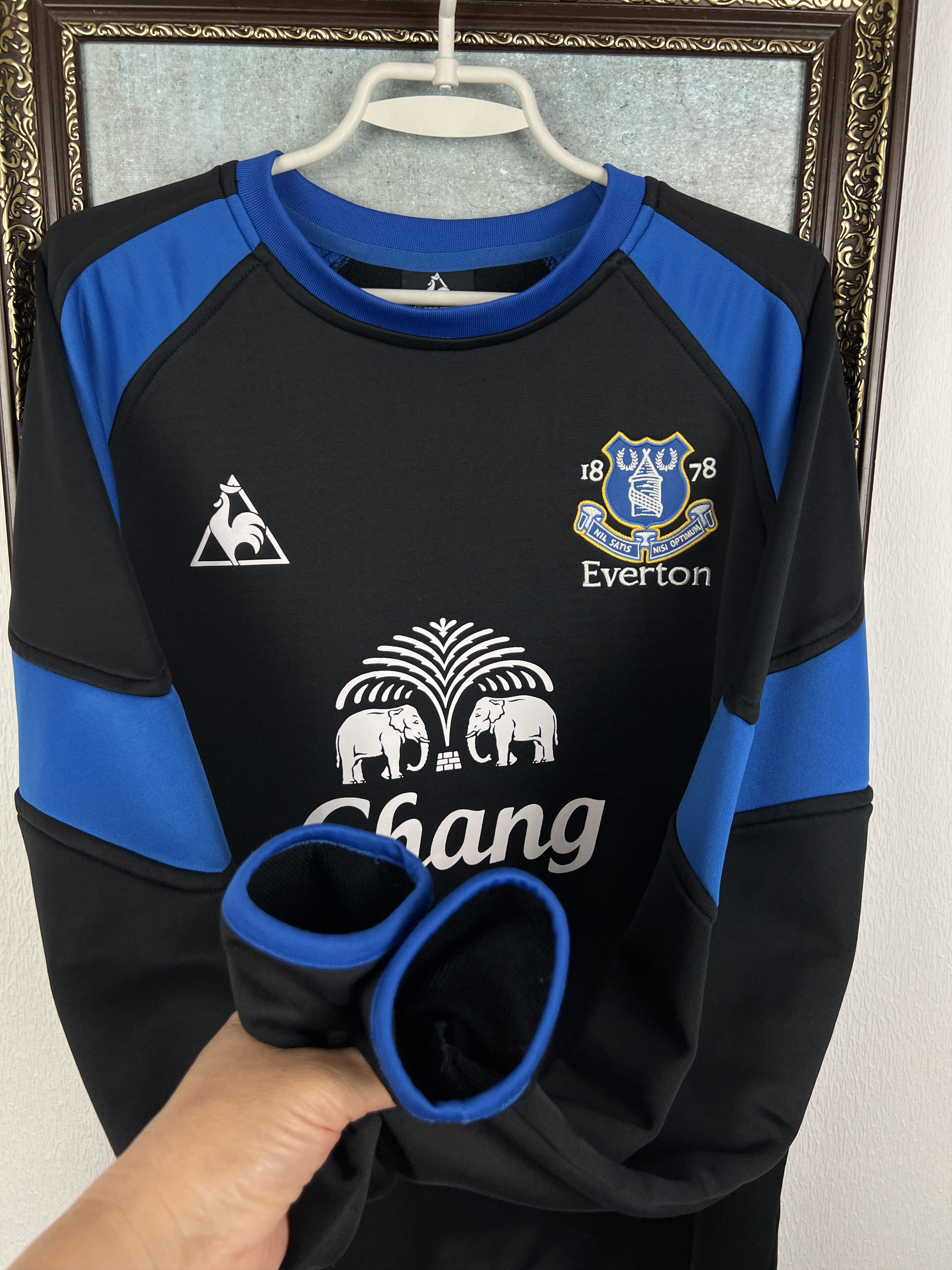 Le Coq Sportif Vintage Everton Football Sweatshirt Soccer Crewneck Track Size US L / EU 52-54 / 3 - 6 Thumbnail