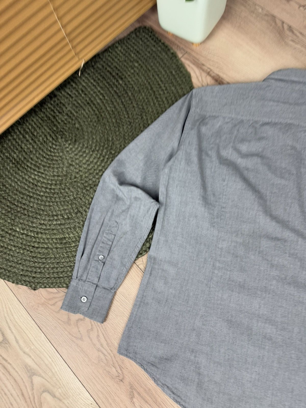 Ermenegildo Zegna Ermenegildo Zegna Shirt Mens M Gray Button UpCasual Size US M / EU 48-50 / 2 - 10 Thumbnail