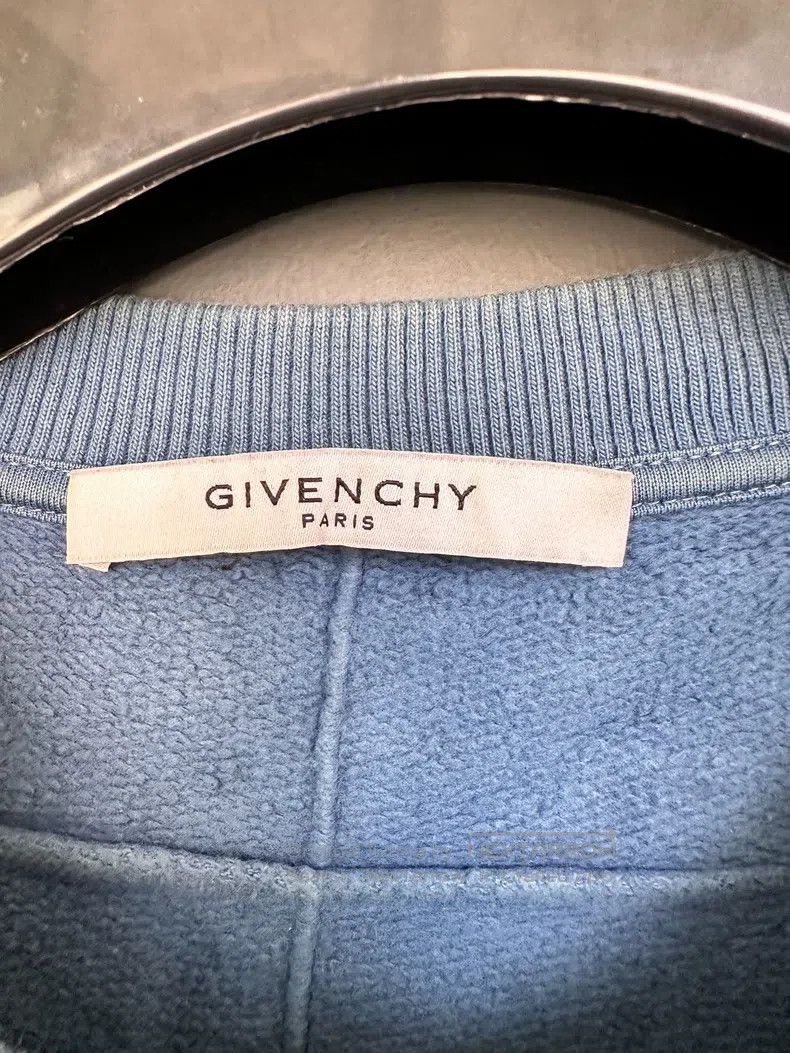 Givenchy Givenchy Blue double monkey fleece crewneck sweatshirt Size US L / EU 52-54 / 3 - 3 Thumbnail