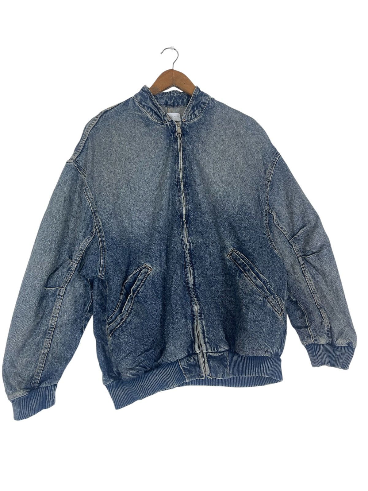 Zara ZARA DENIM JACKET Size US L / EU 52-54 / 3 - 6 Thumbnail