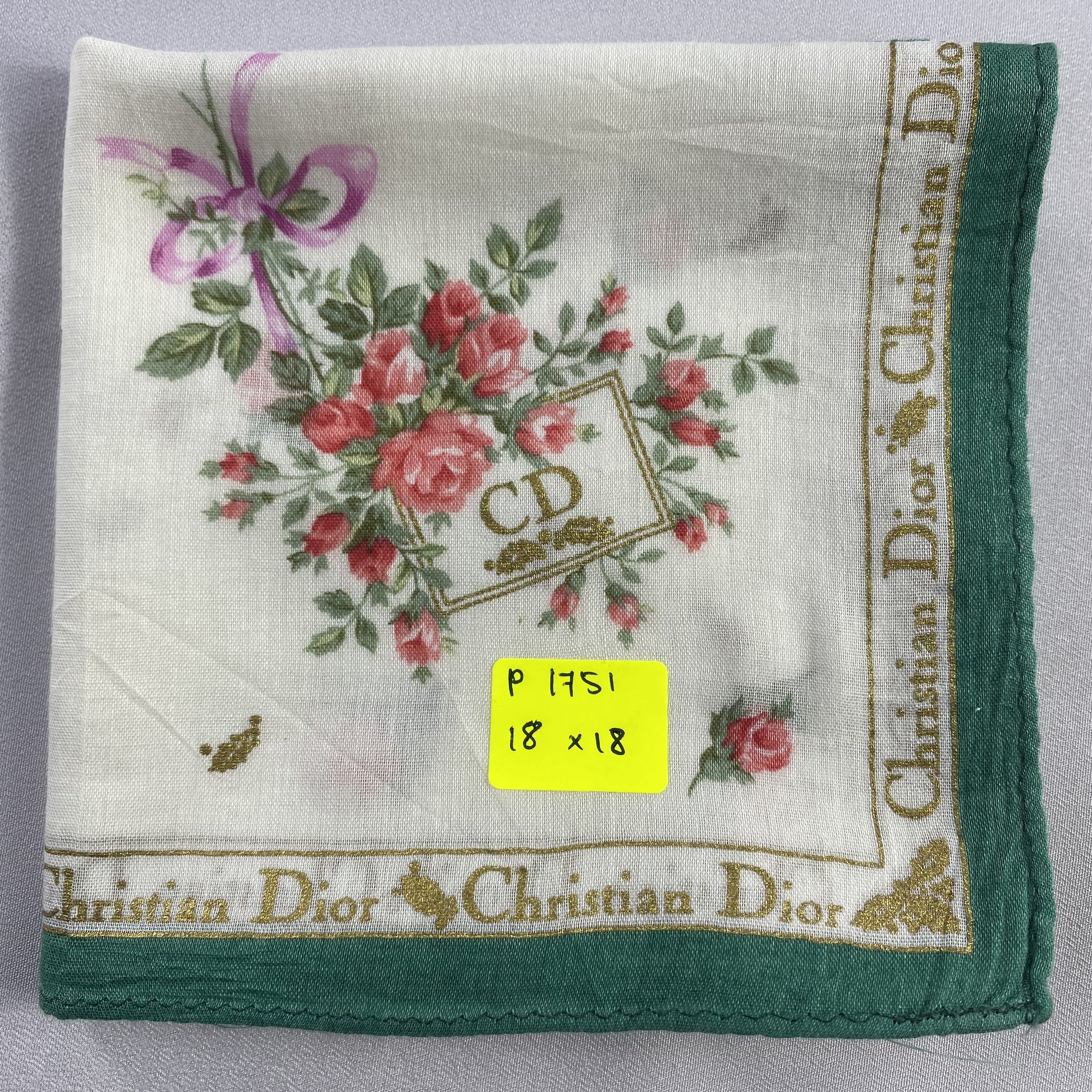 Vintage Christian Dior Monsieur Handkerchief / Neckerchief-P1751 Size ONE SIZE - 5 Thumbnail