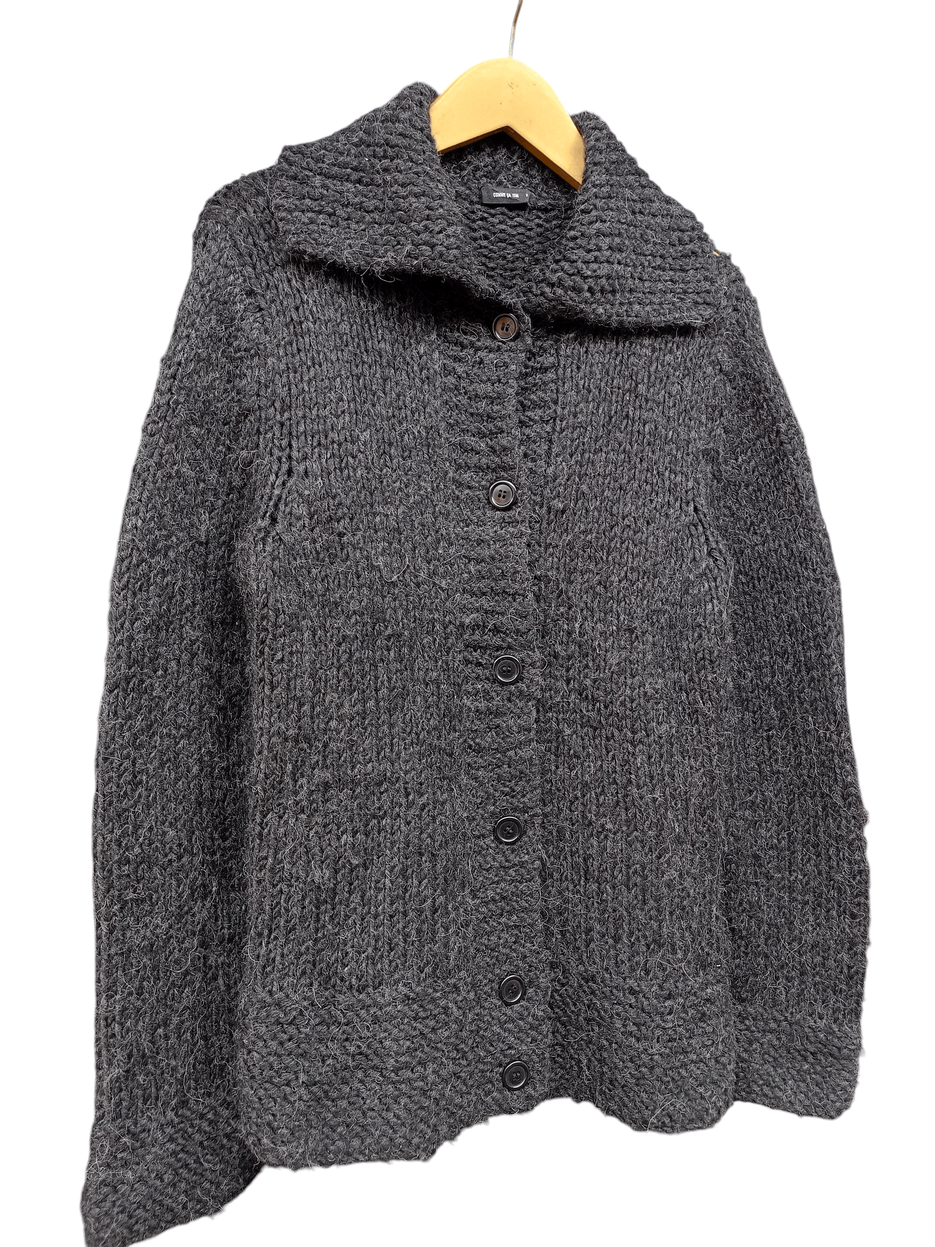 Comme Ca Ism 2000s COMME CA ISM KNIT MONGHAIR CARDIGAN Size M / US 6-8 / IT 42-44 - 3 Thumbnail