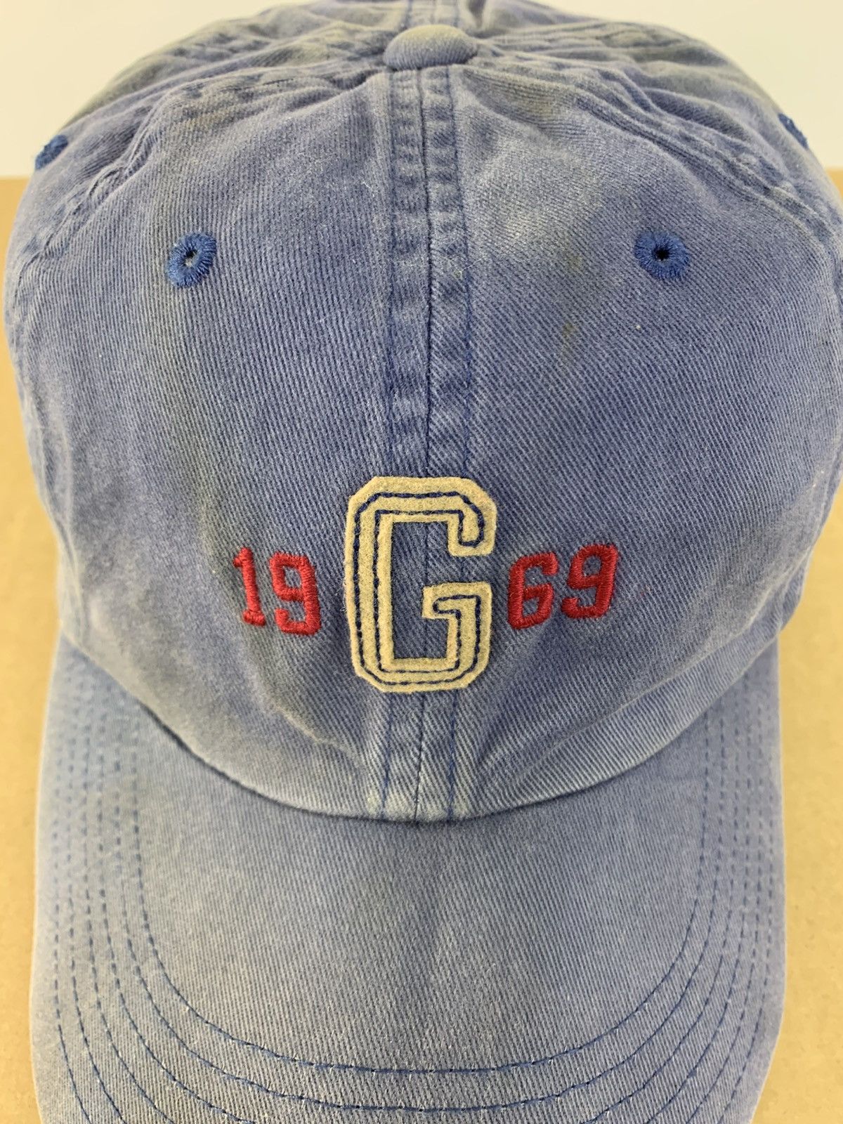 Gap Gap 1969 6 Panel Khakis Cap Spell Out Logo Adjustable Zip Size ONE SIZE - 2 Thumbnail