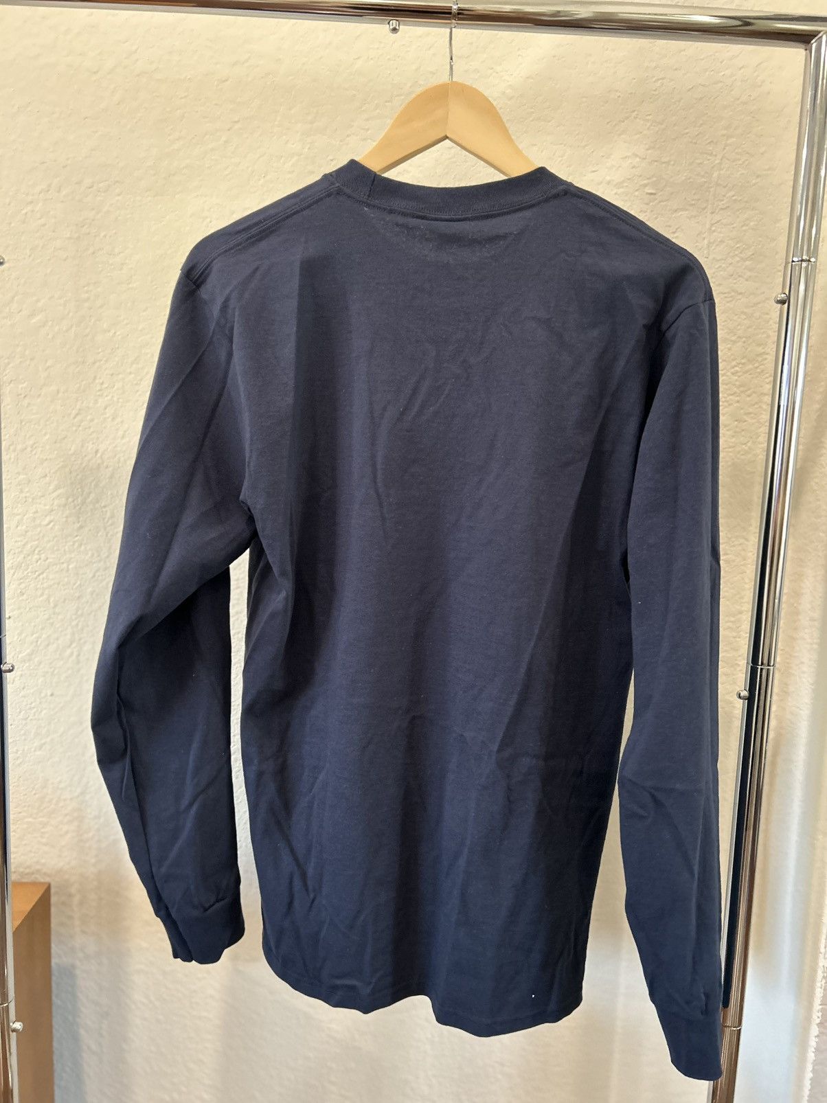 Noah BNWT Navy Embroidered Duck Long Sleeve T-Shirt Size US M / EU 48-50 / 2 - 3 Thumbnail