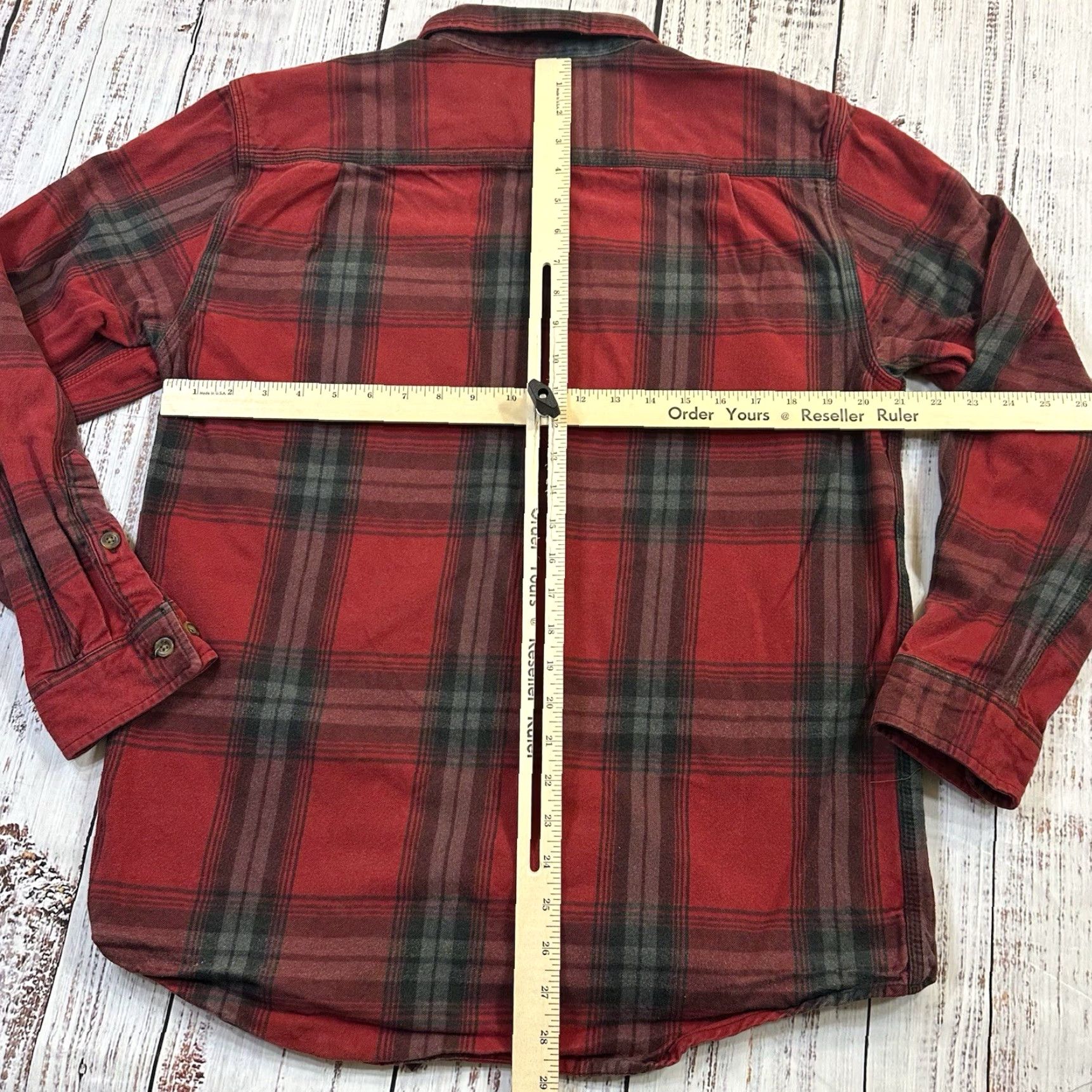 Carhartt VINTAGE Carhartt Original Fit Red Plaid Mid-Weight Flannel Button Up Men's Medium Size US M / EU 48-50 / 2 - 7 Thumbnail