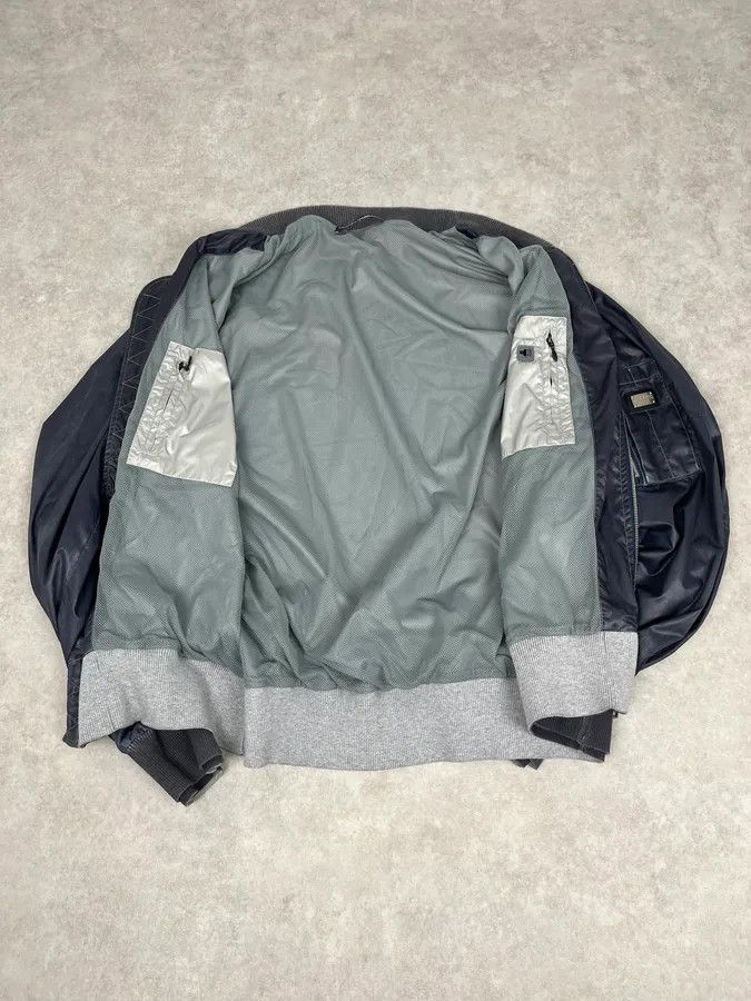 Dolce & Gabbana 2000s Dolce & Gabbana Navy Nylon Multi-Pocket Bomber Jacket Size US L / EU 52-54 / 3 - 8 Thumbnail
