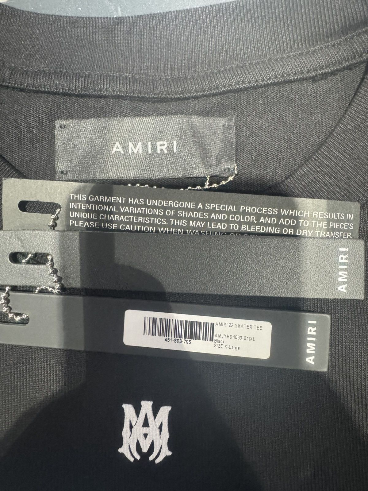 Amiri AMIRI SKATER TEE BLACK Size US M / EU 48-50 / 2 - 3 Thumbnail