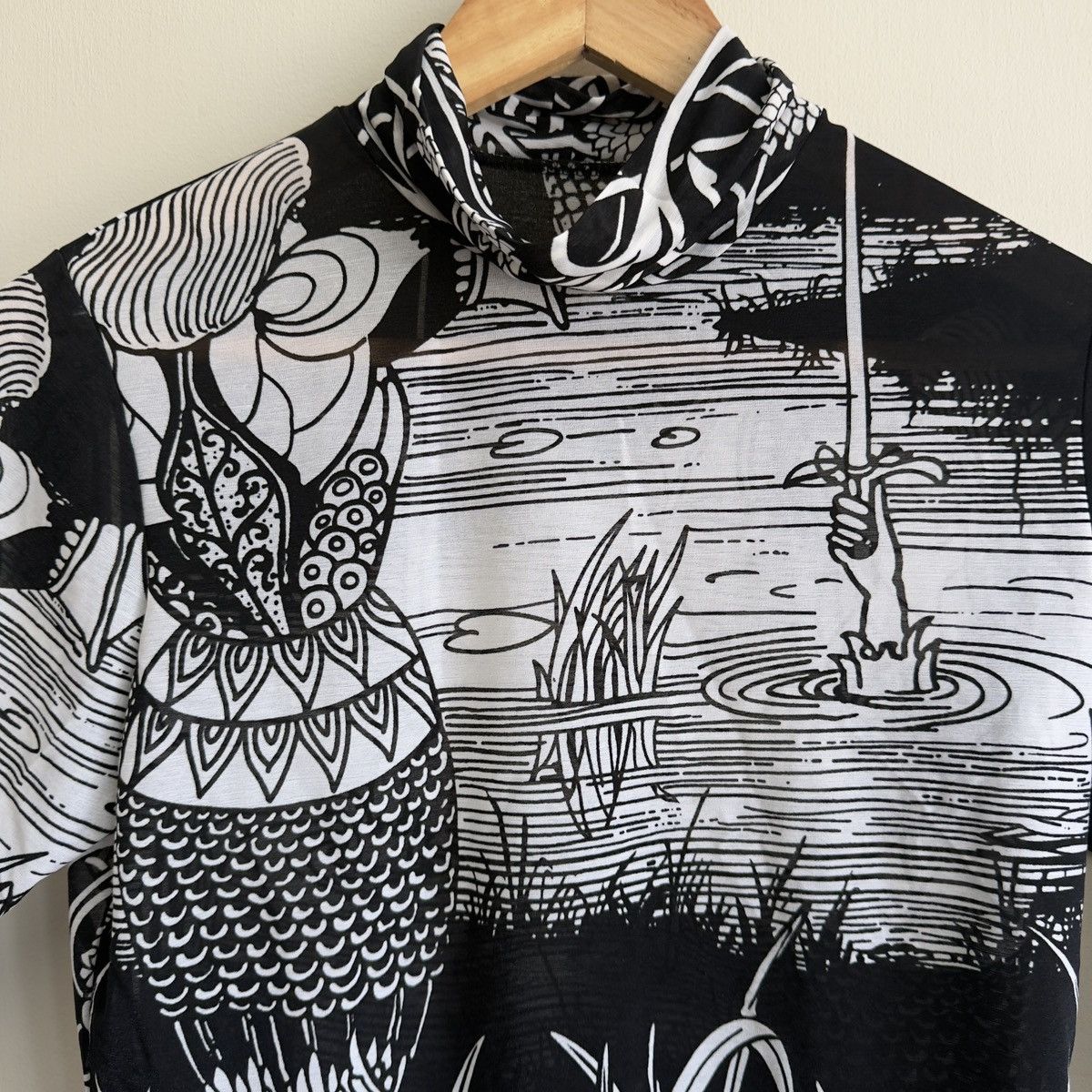 Yohji Yamamoto Yohji yamamoto death of king arthur mesh type shirt Size M / US 6-8 / IT 42-44 - 6 Thumbnail