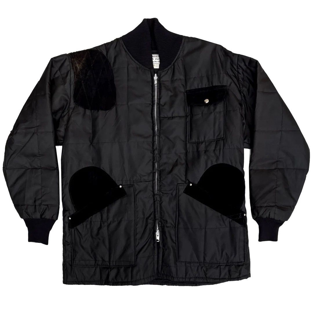 Vintage 1970s 1960 60s True Vintage Black USA Made Hunting Jacket Size US XXL / EU 58 / 5 - 1 Thumbnail