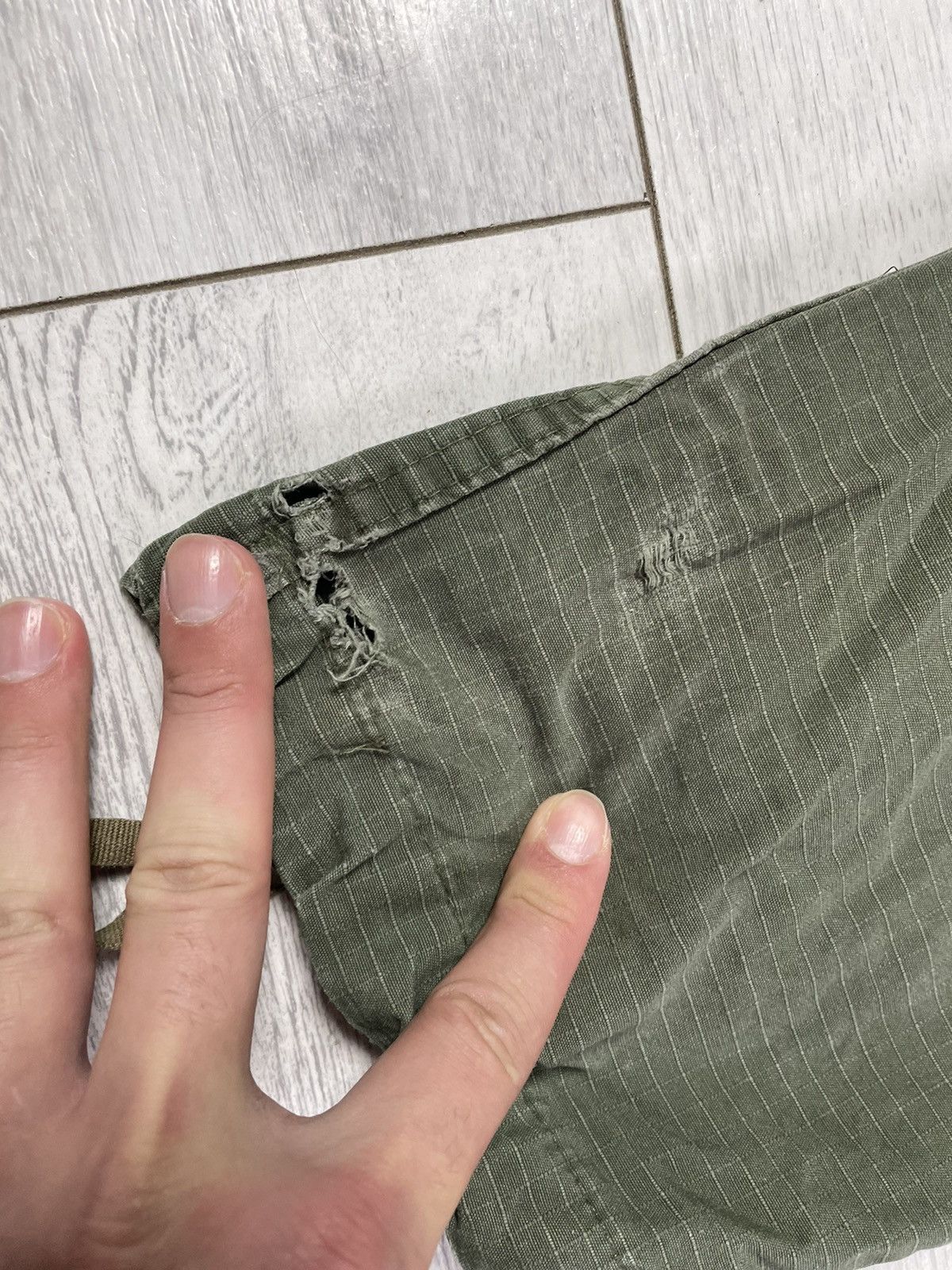 Japanese Brand × Vintage Vintage 60s Vietnam War WR Poplin Ripstop Cargo Pants USA Size US 36 / EU 52 - 13 Thumbnail