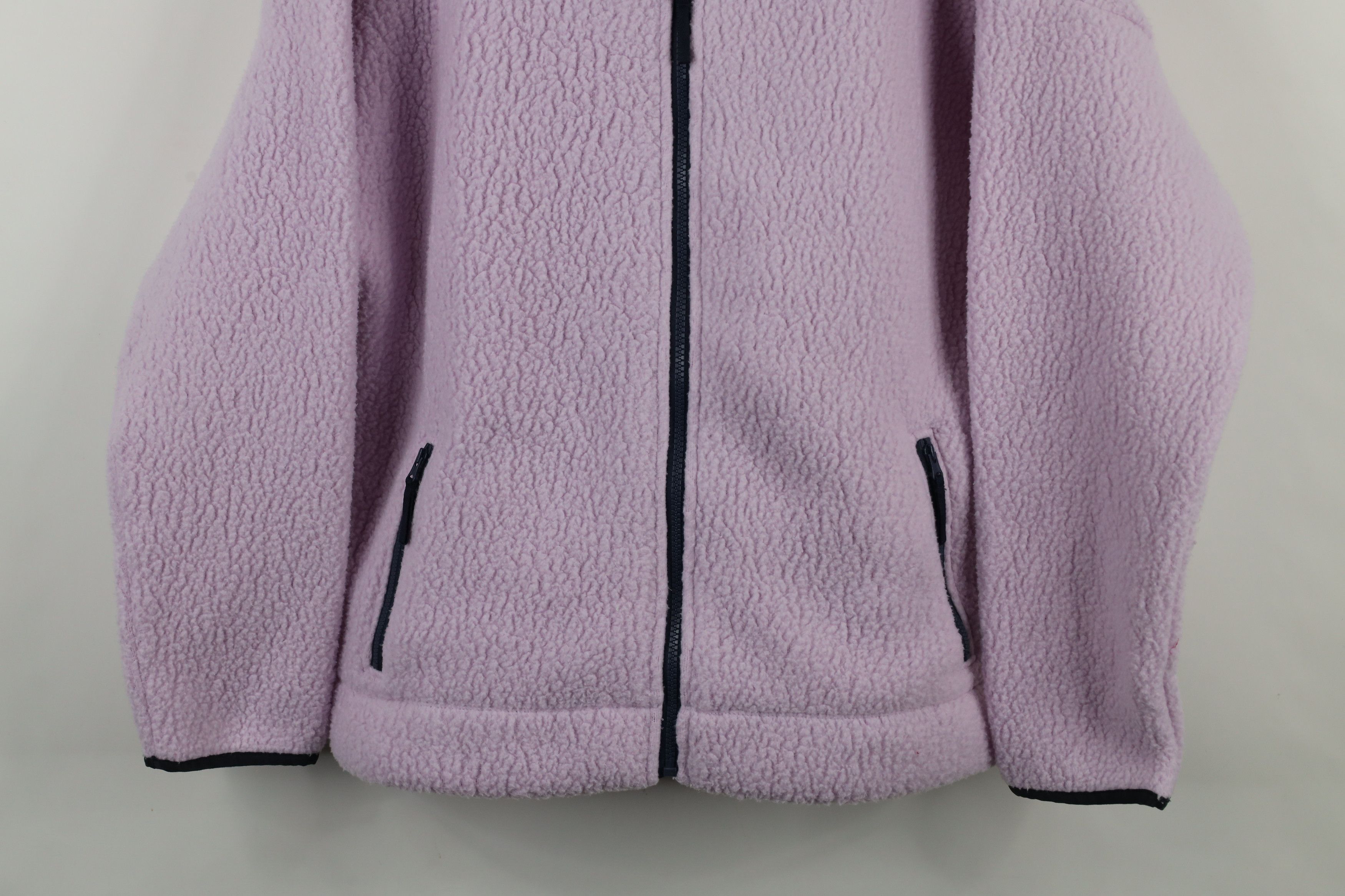 J.Crew × Vintage J Crew Deep Pile Fleece Full Zip Jacket Light Purple Size XL / US 12-14 / IT 48-50 - 3 Thumbnail