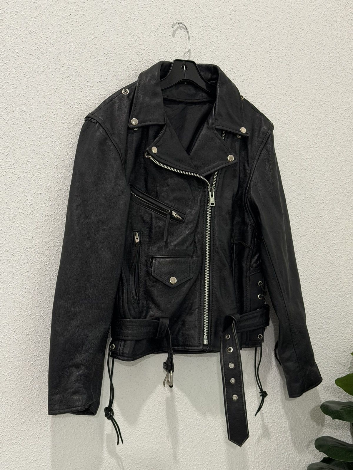 Vintage Vintage Biker Leather Quilted Lined Motorcycle Jacket Size 8 Size M / US 6-8 / IT 42-44 - 5 Thumbnail