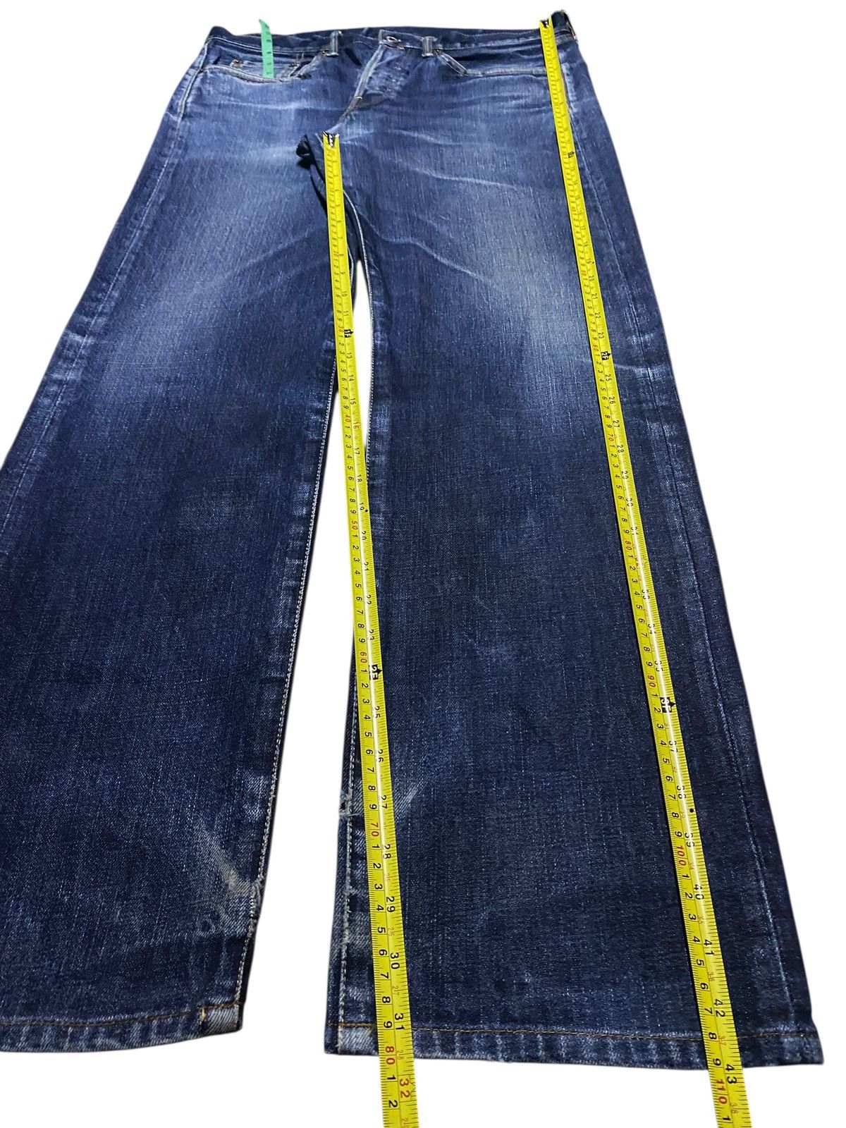 Japanese Brand Vintage Japan Brand Green Label Button Donut Button Fly Jean Size US 34 / EU 50 - 15 Thumbnail