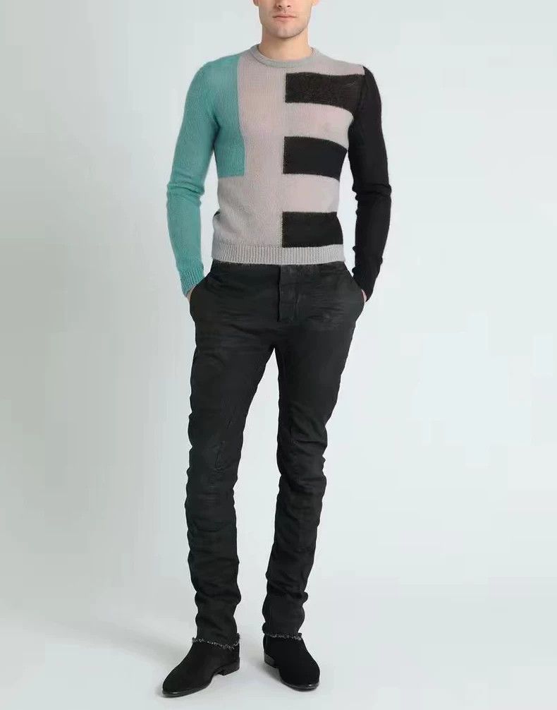 Rick Owens Rick Owens Color matching wool knitwear sweater Size US L / EU 52-54 / 3 - 6 Thumbnail