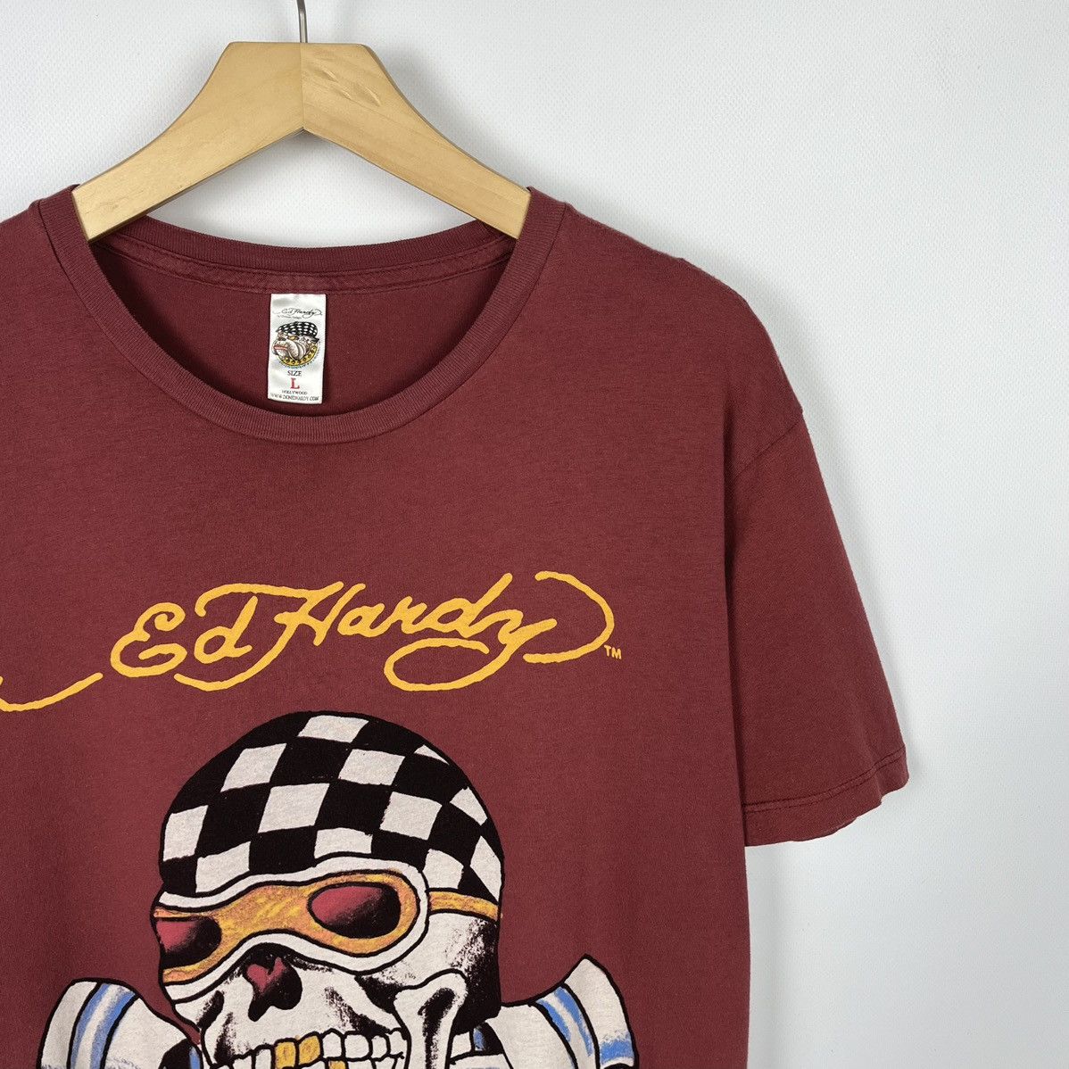 Ed Hardy Vintage Ed Hardy Y2K Skulls Big Logo T Shirt 90’s Size US L / EU 52-54 / 3 - 2 Thumbnail