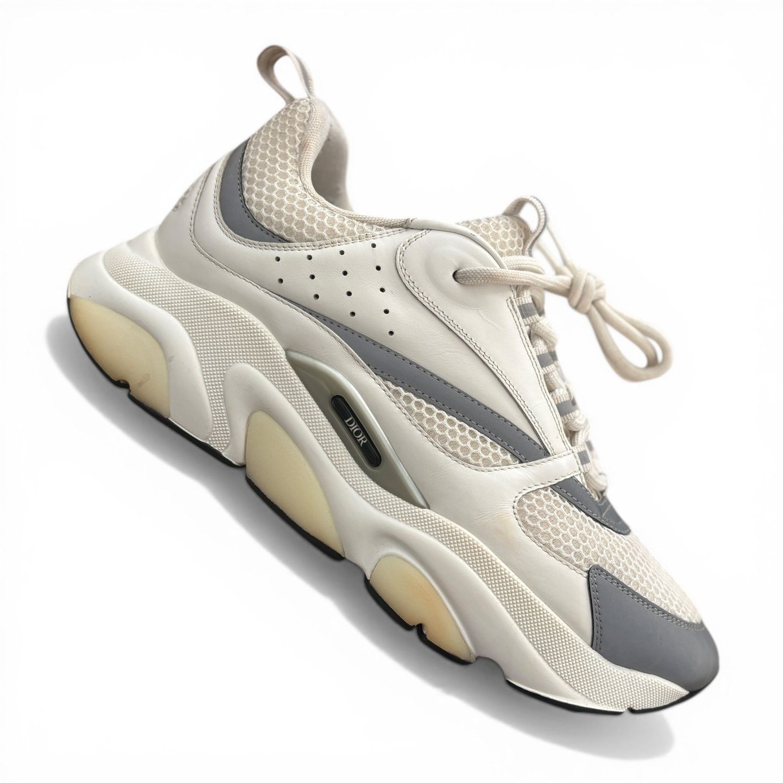 Dior Dior B22 Reflective Low Top White Sneakers | Size 44 (11US) Size US 11 / EU 44 - 4 Thumbnail