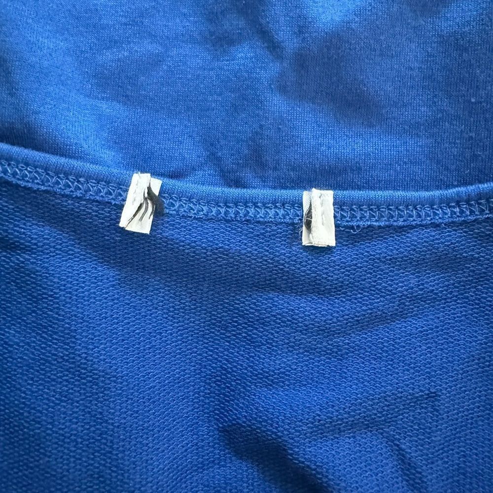 Other Blue Lace-Up Open Front Crop Top - Size L Size L / US 10 / IT 46 - 5 Thumbnail