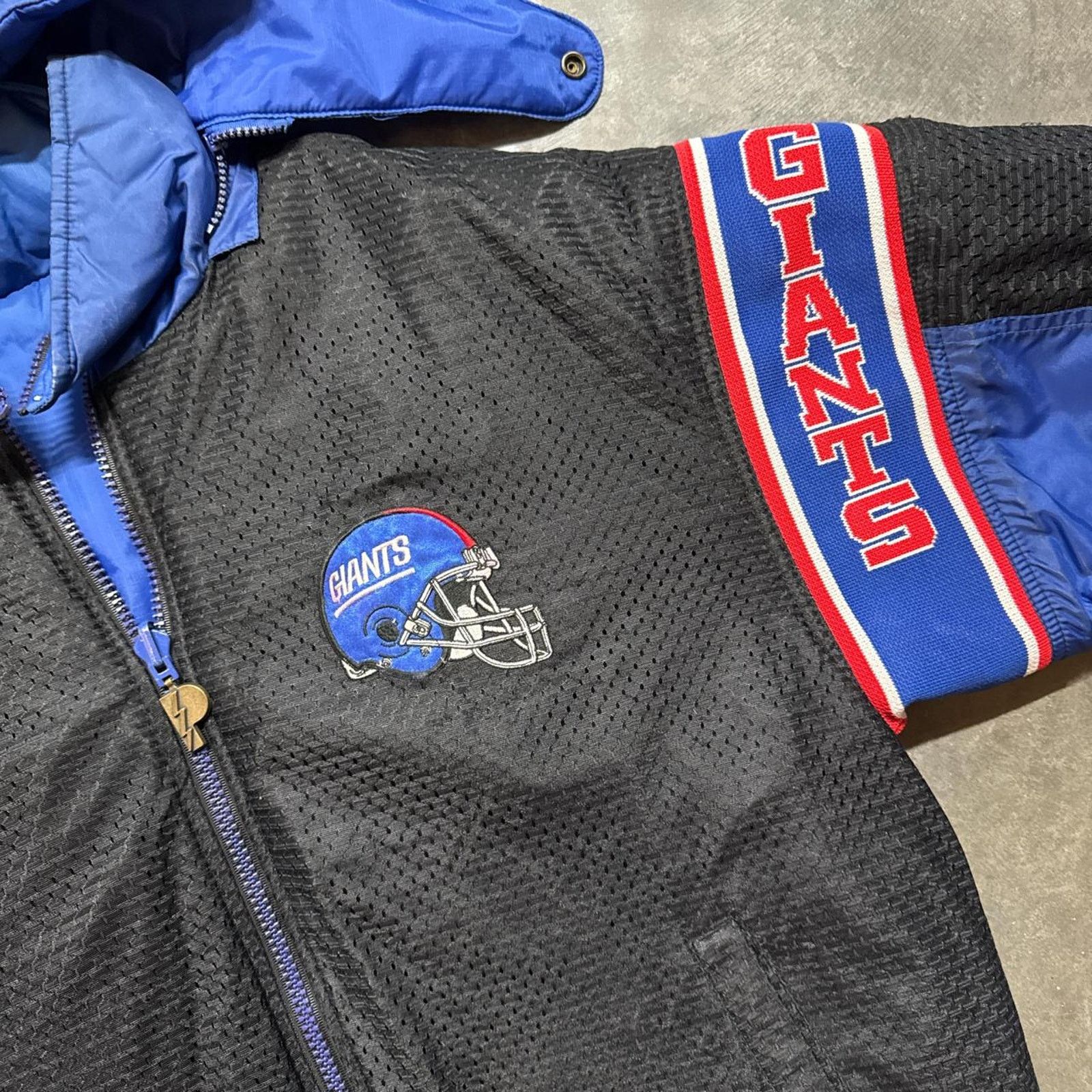 Pro Player × Vintage Vintage 90s Pro Player New York Giants Reversible Jacket Size US L / EU 52-54 / 3 - 4 Thumbnail